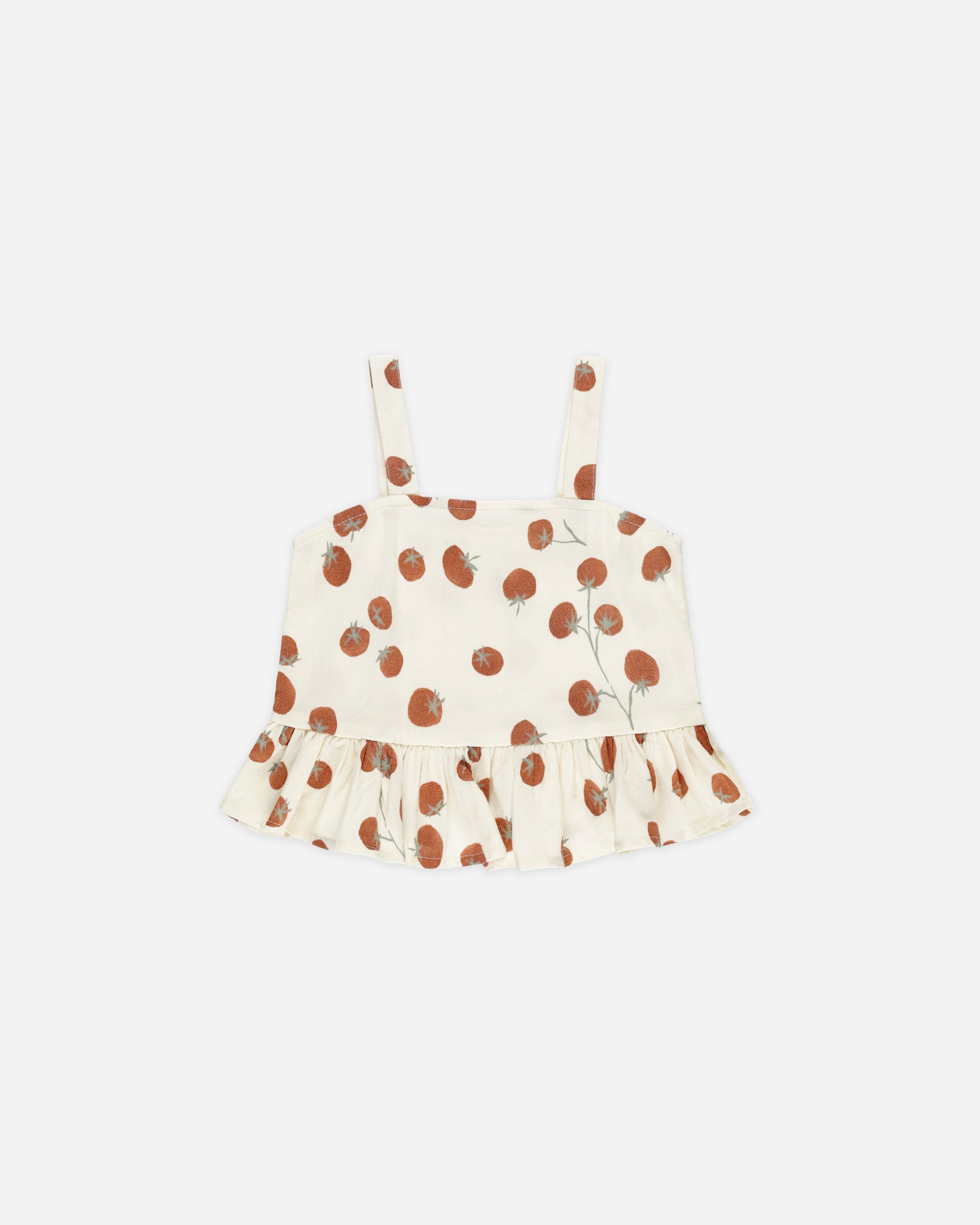 Débardeur court à basque || Tomates