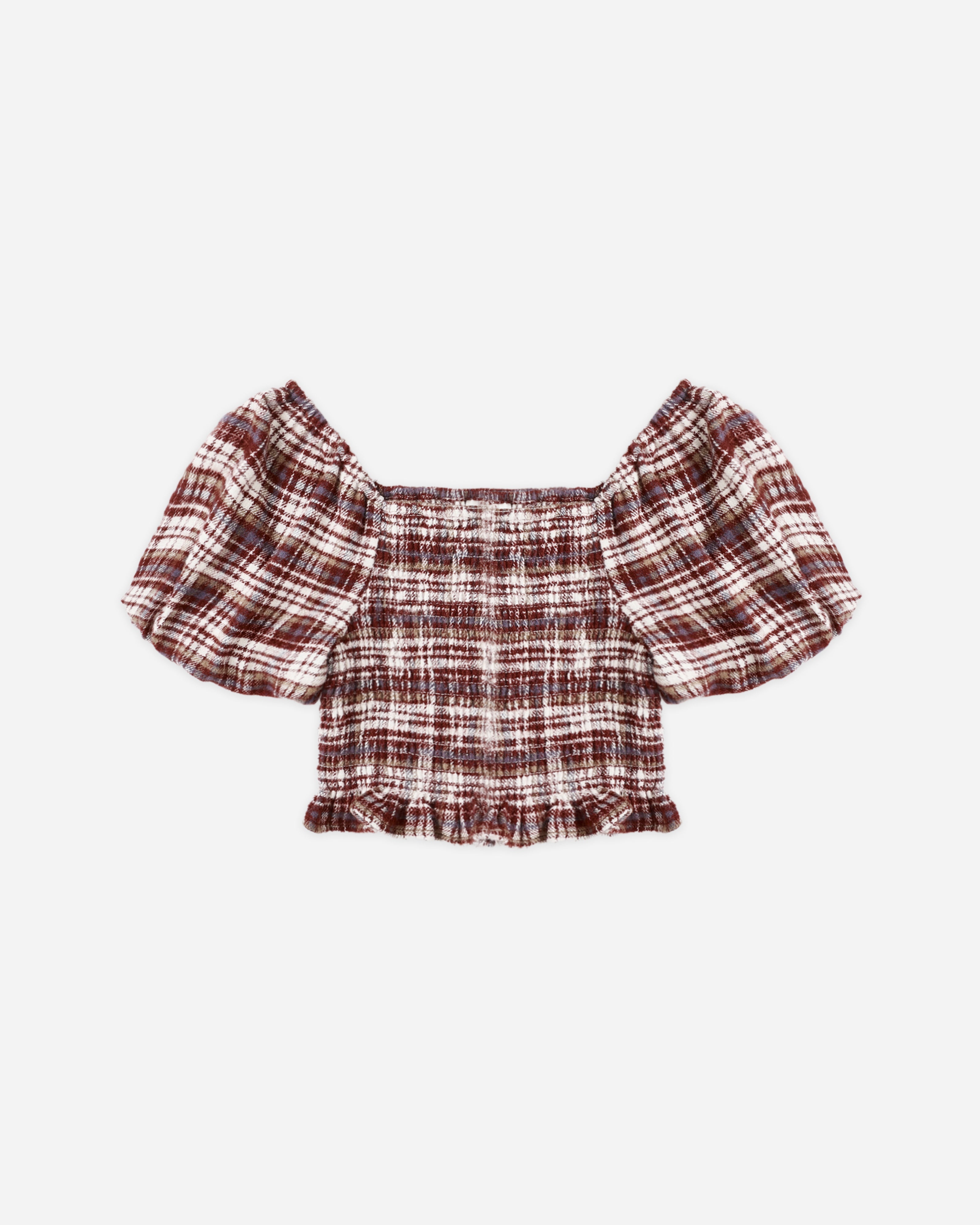 Haut Trixie || Plaid bordeaux