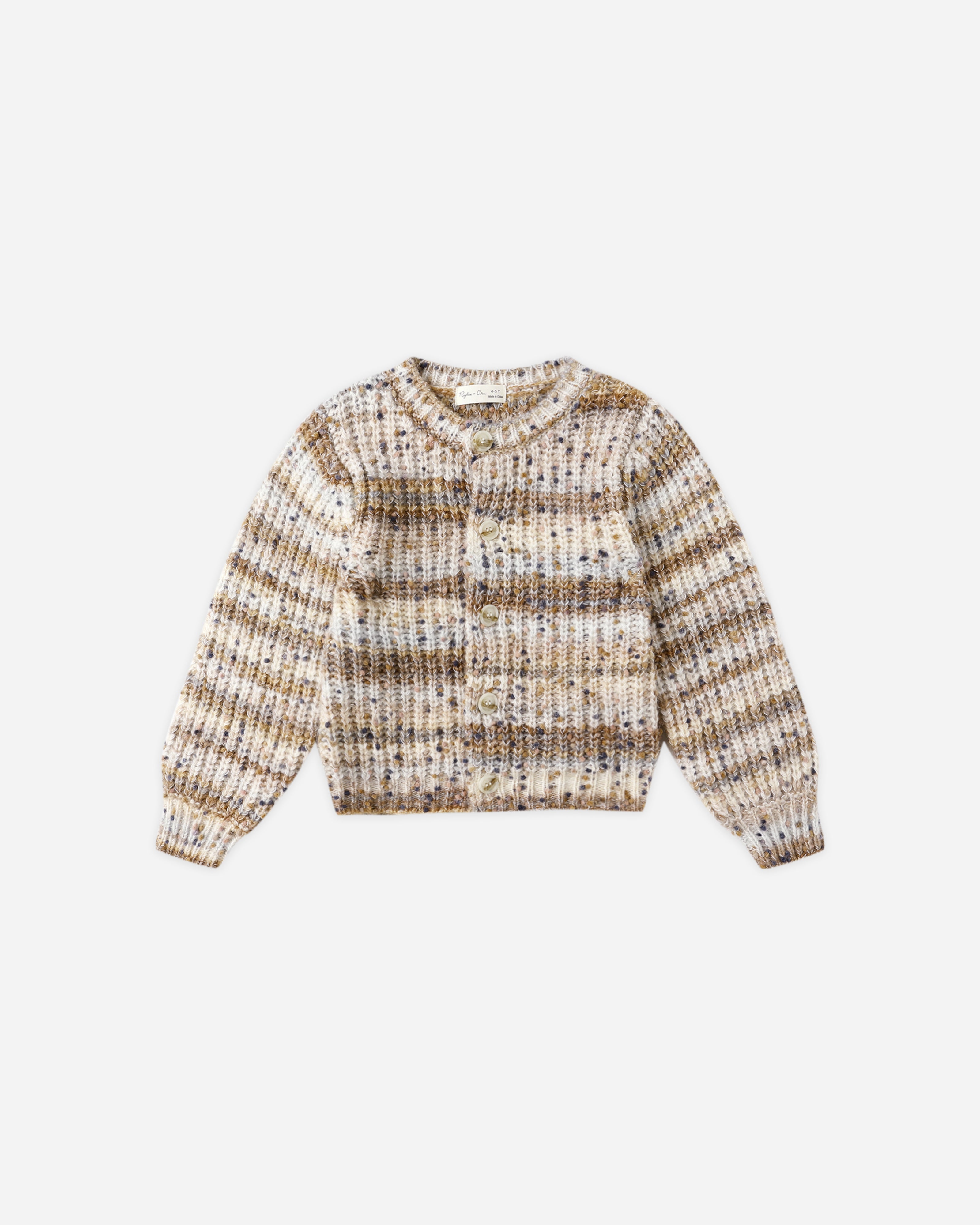 Cardigan Cheyenne || Rayures multicolores pierre