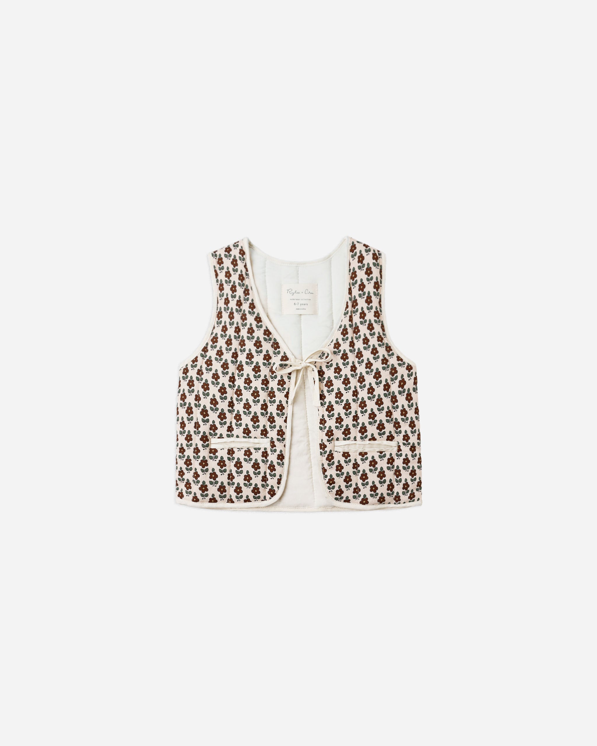Quilted Vest || Harvest Floral - Rylee + Cru | Kids Clothes | Trendy Baby Clothes | Modern Infant Outfits |