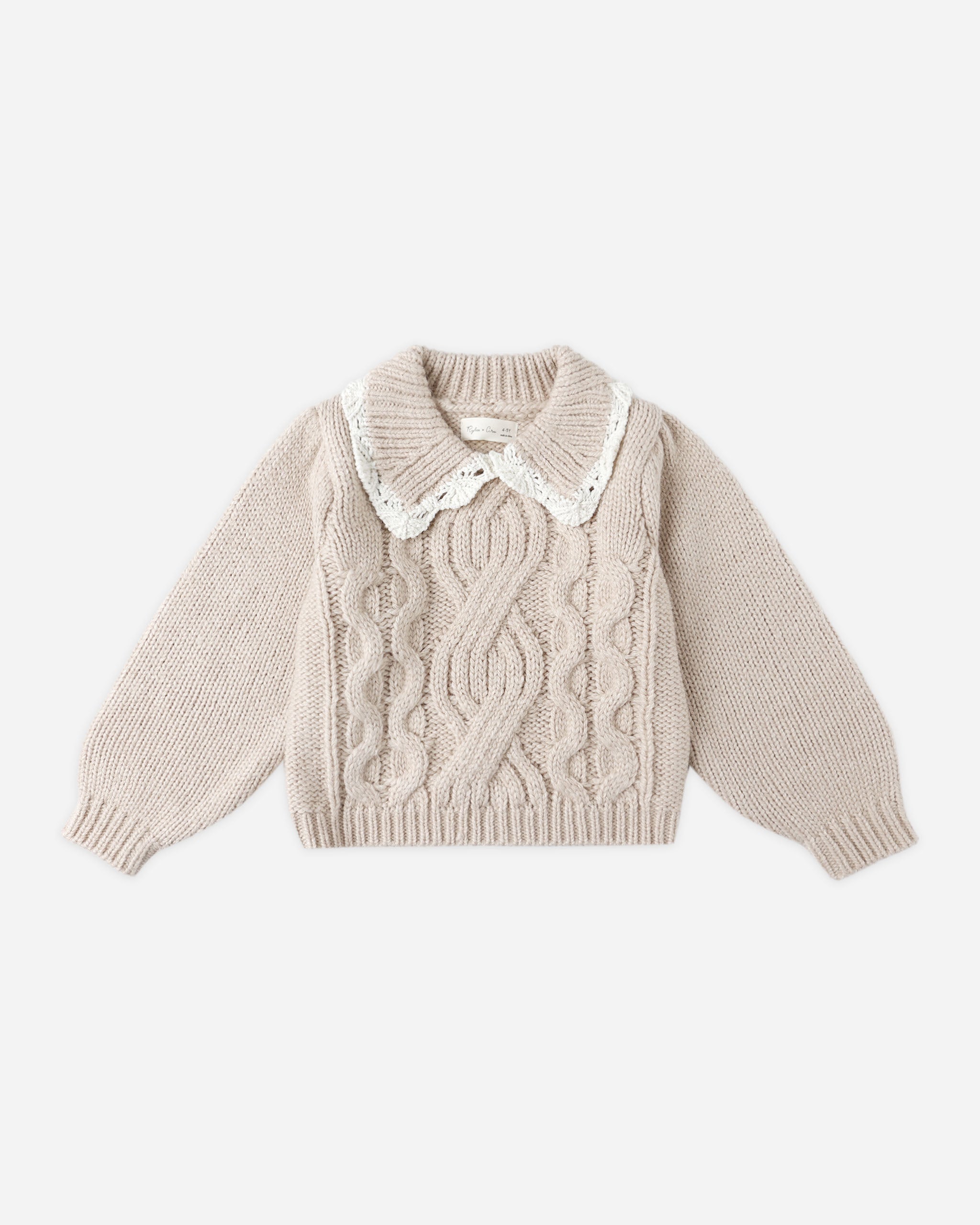 Alice Sweater || Heathered Antique - Rylee + Cru | Kids Clothes | Trendy Baby Clothes | Modern Infant Outfits |