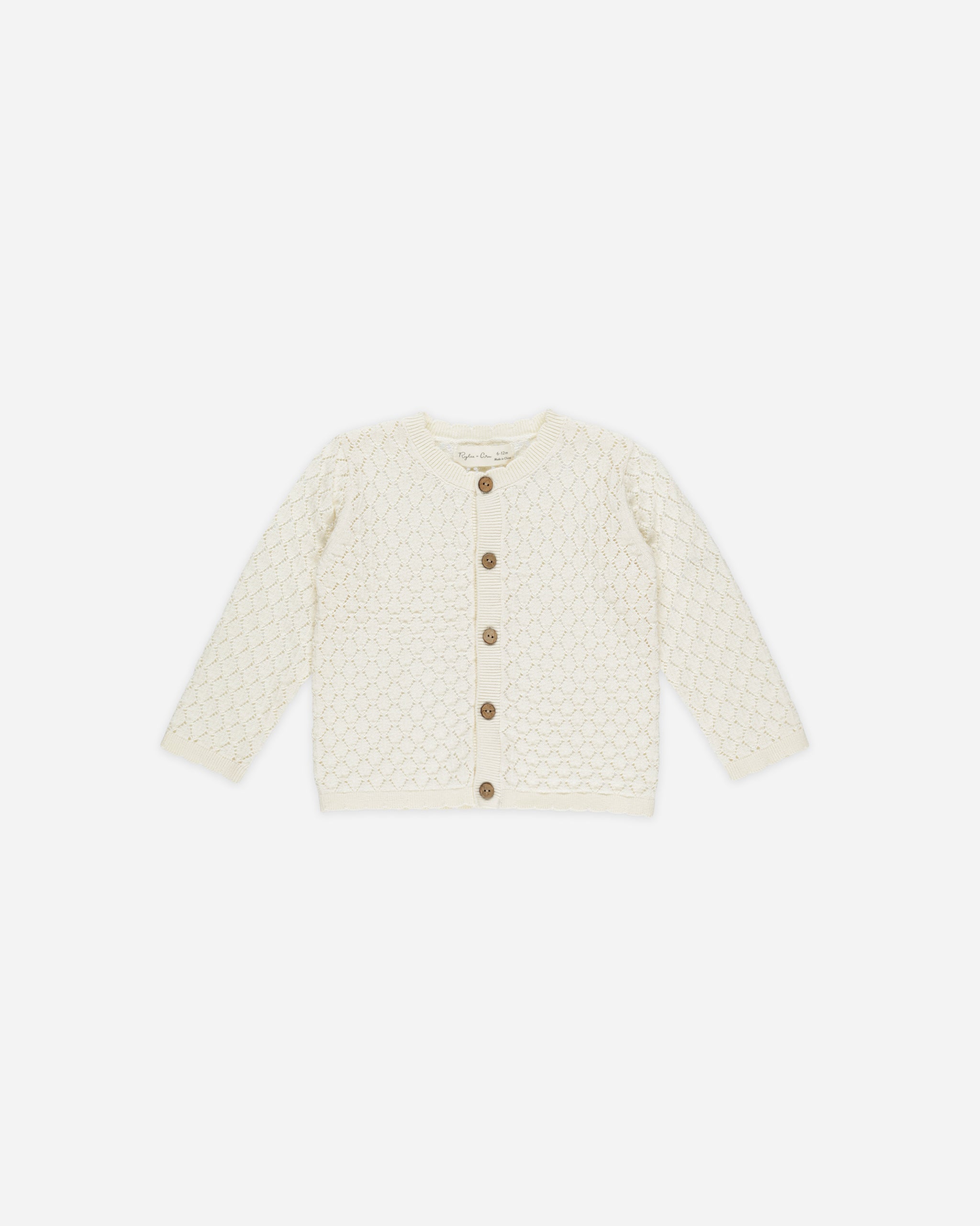 Baby Crochet Cardigan || Ivory