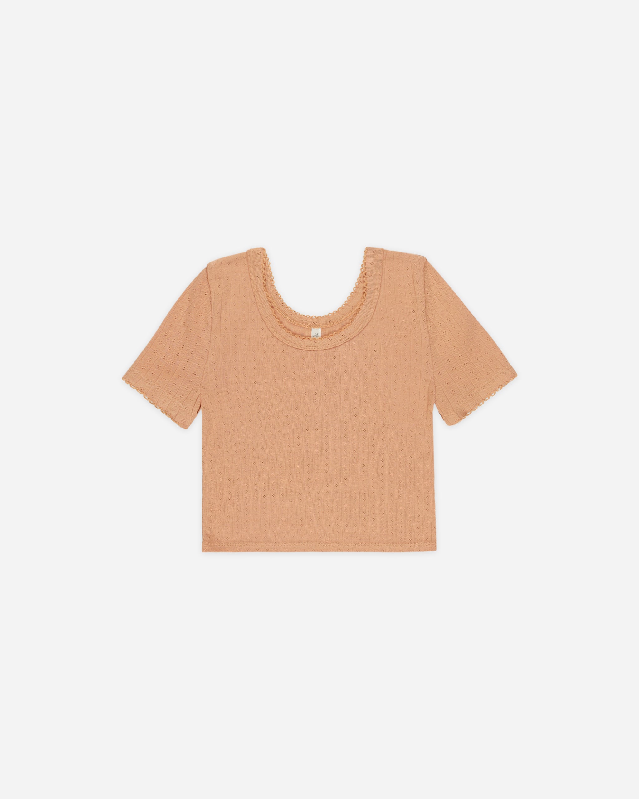 T-shirt Pointelle || Pamplemousse
