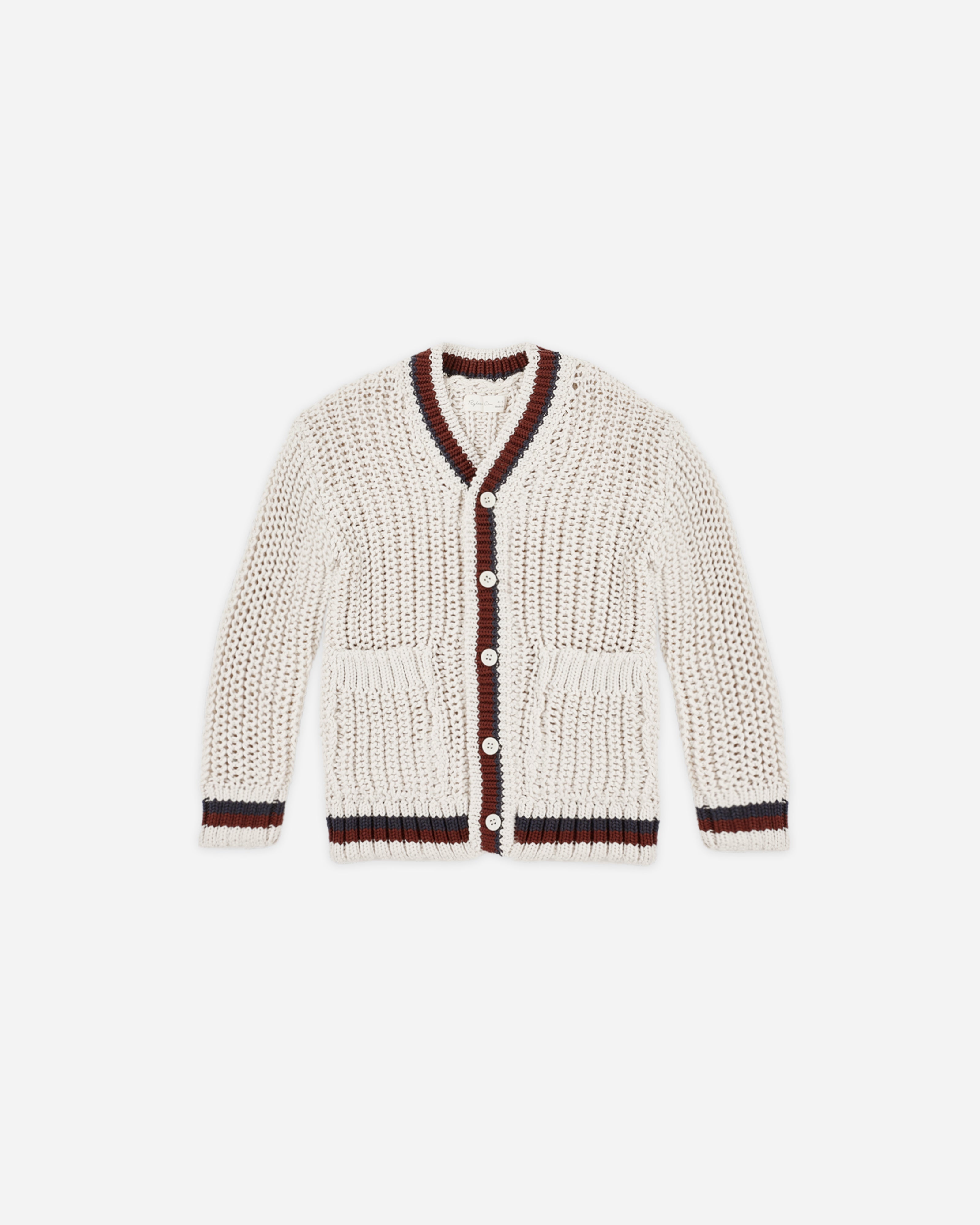 Cardigan universitaire || Naturel