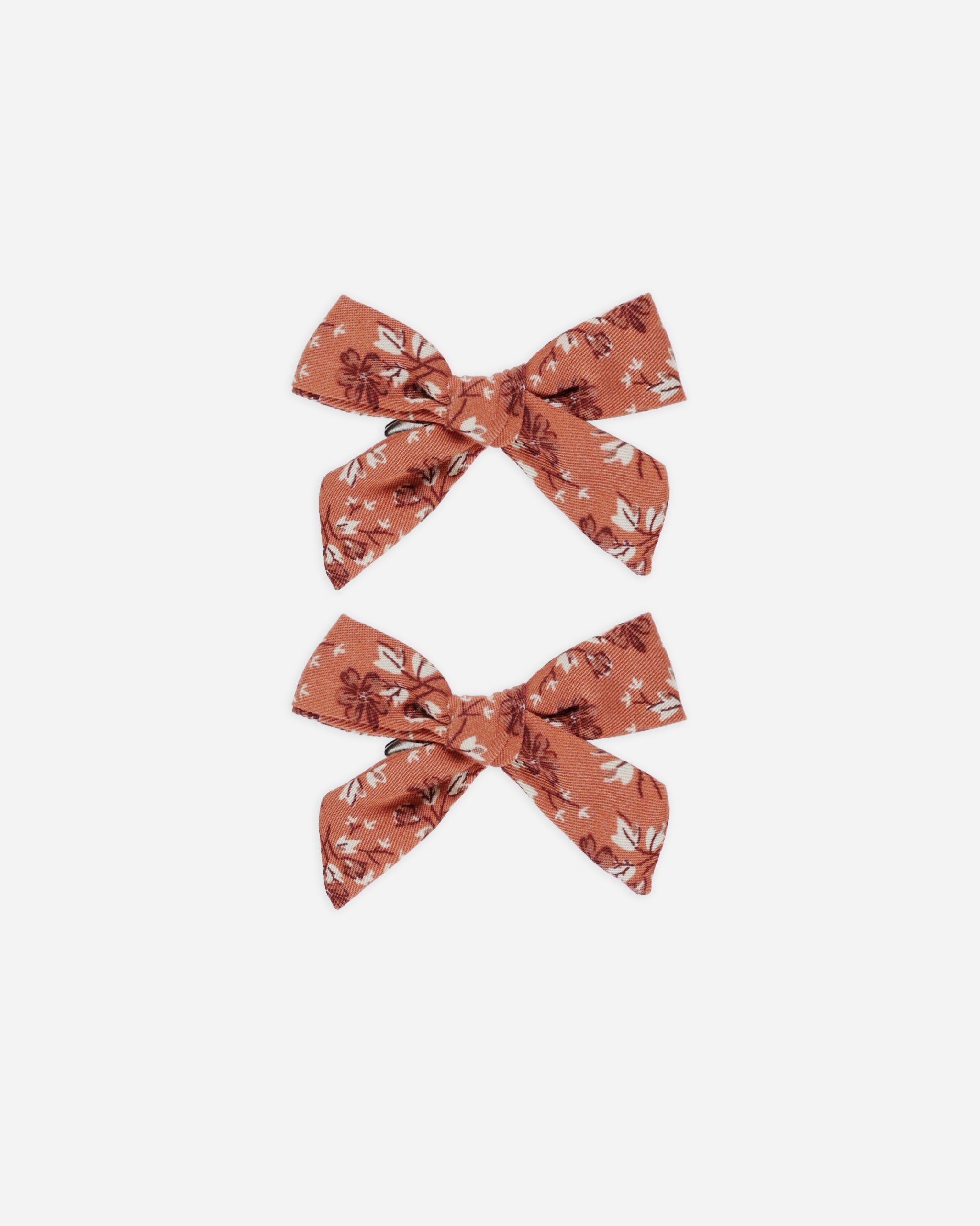 Bows, Set Of 2 || Red Floral
