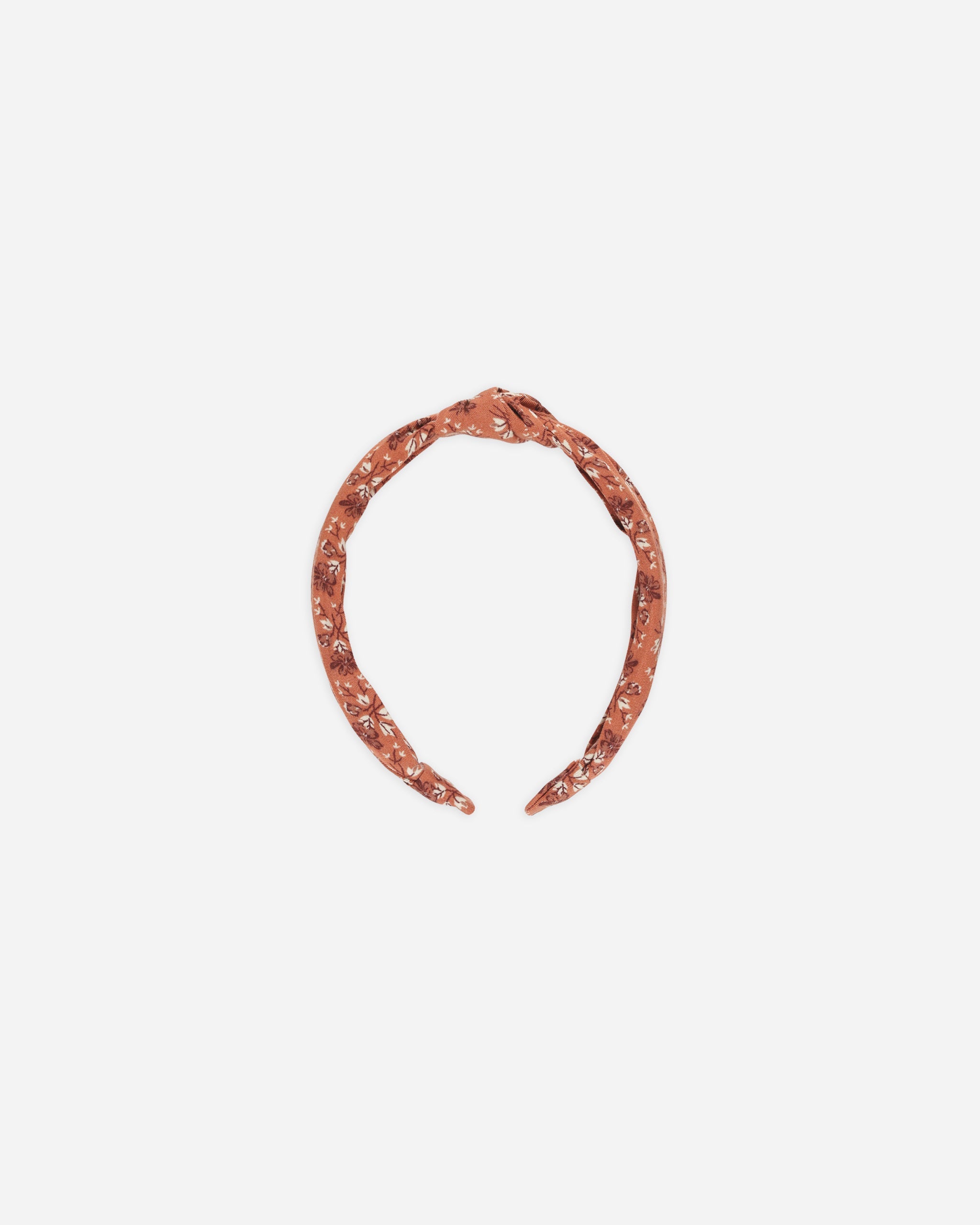 Knotted Headband || Red Floral
