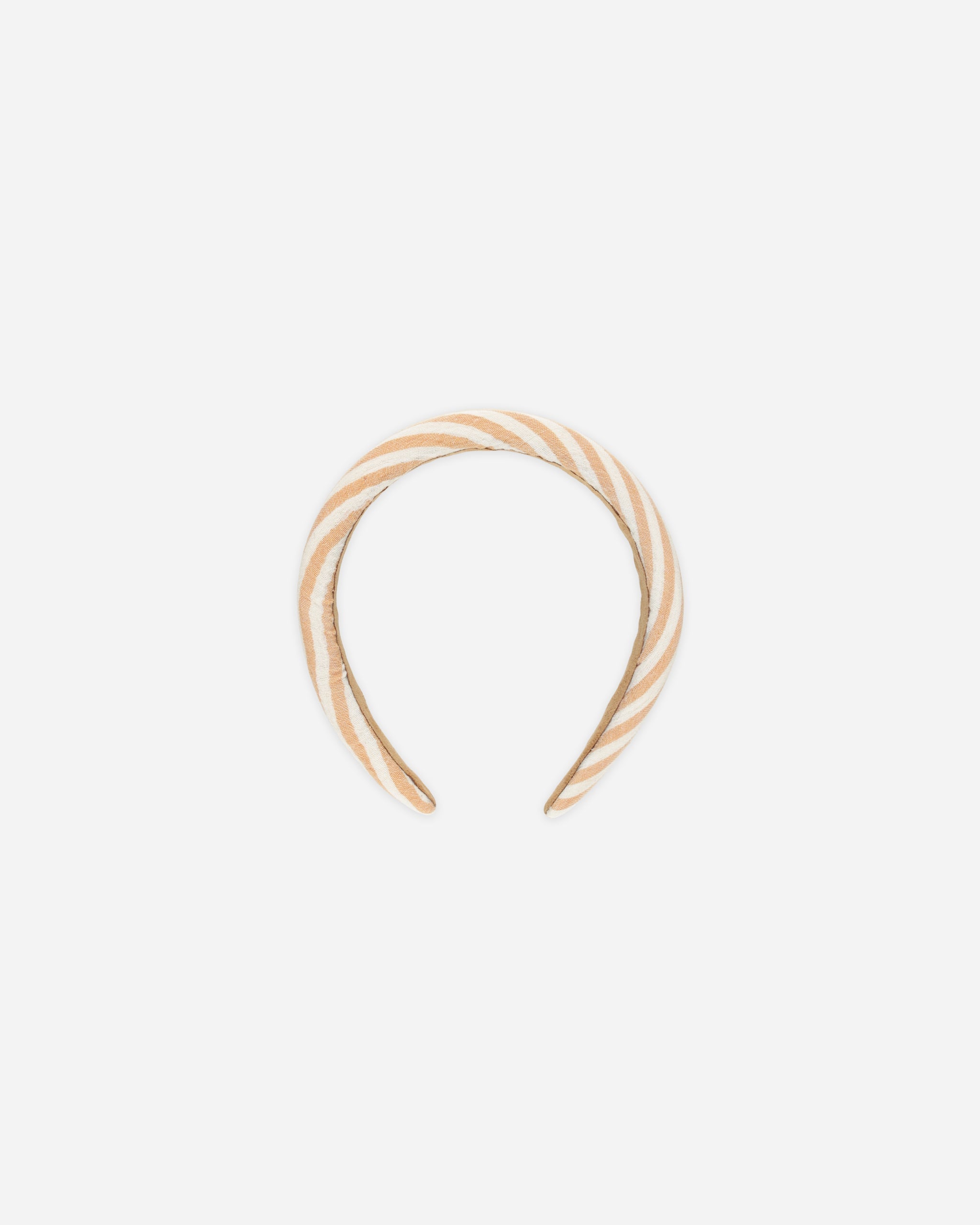 Padded Headband || Grapefruit Stripe