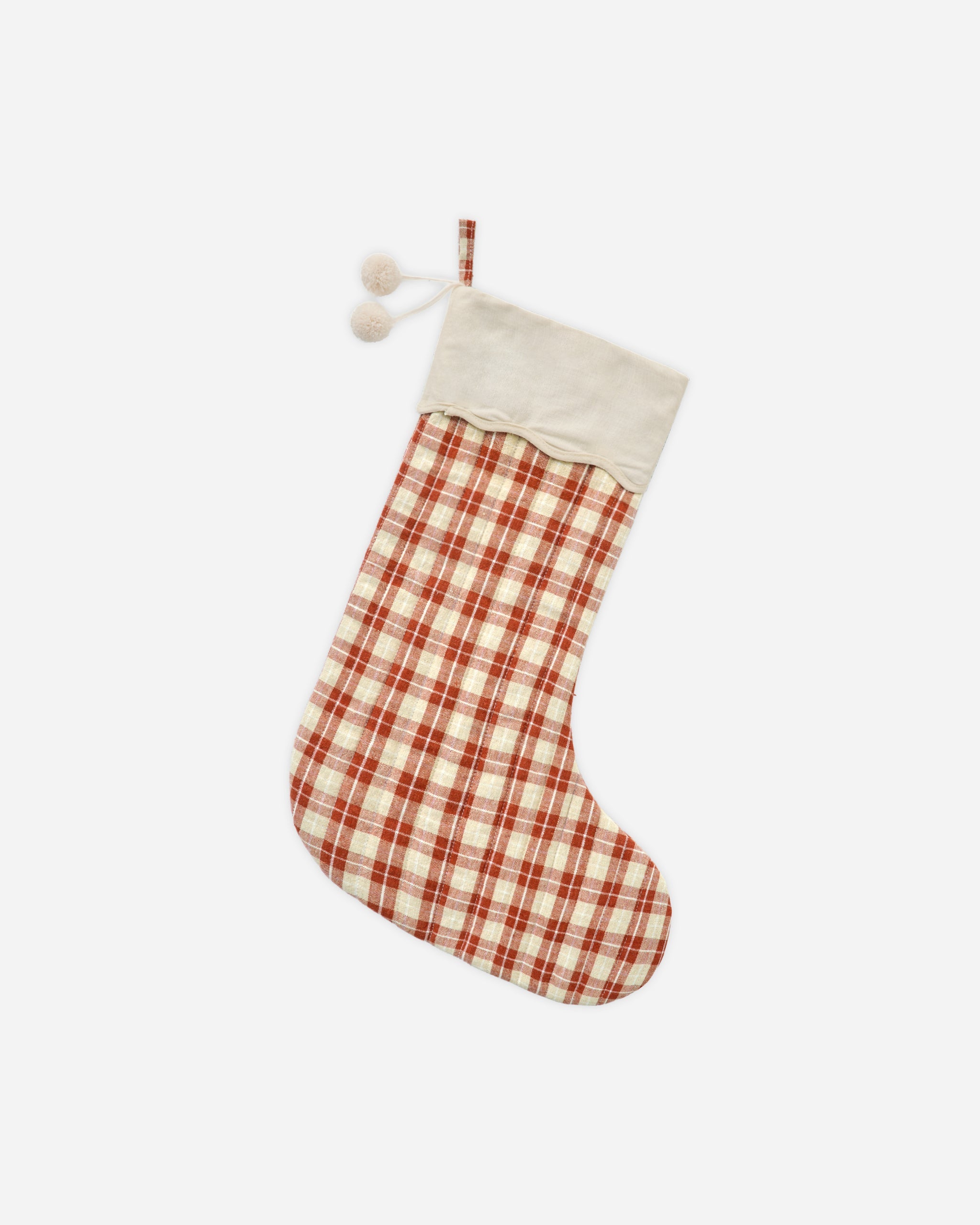 Chaussette de Noël || Plaid rouge