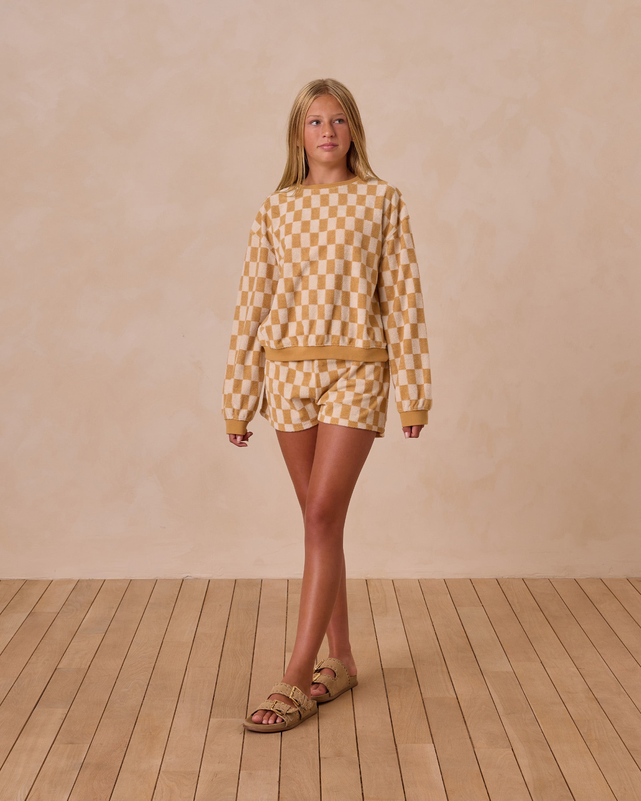 Summer Terry Set | Marigold Check