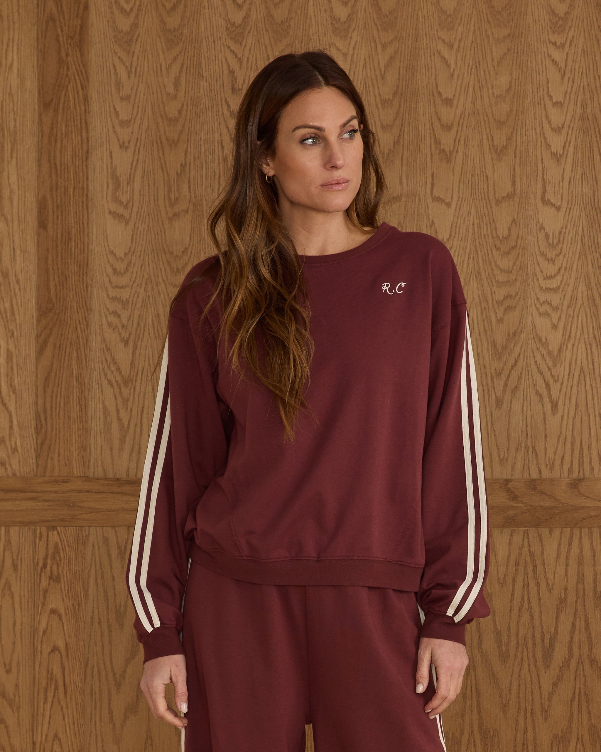 Sweat-shirt oversize | Bordeaux