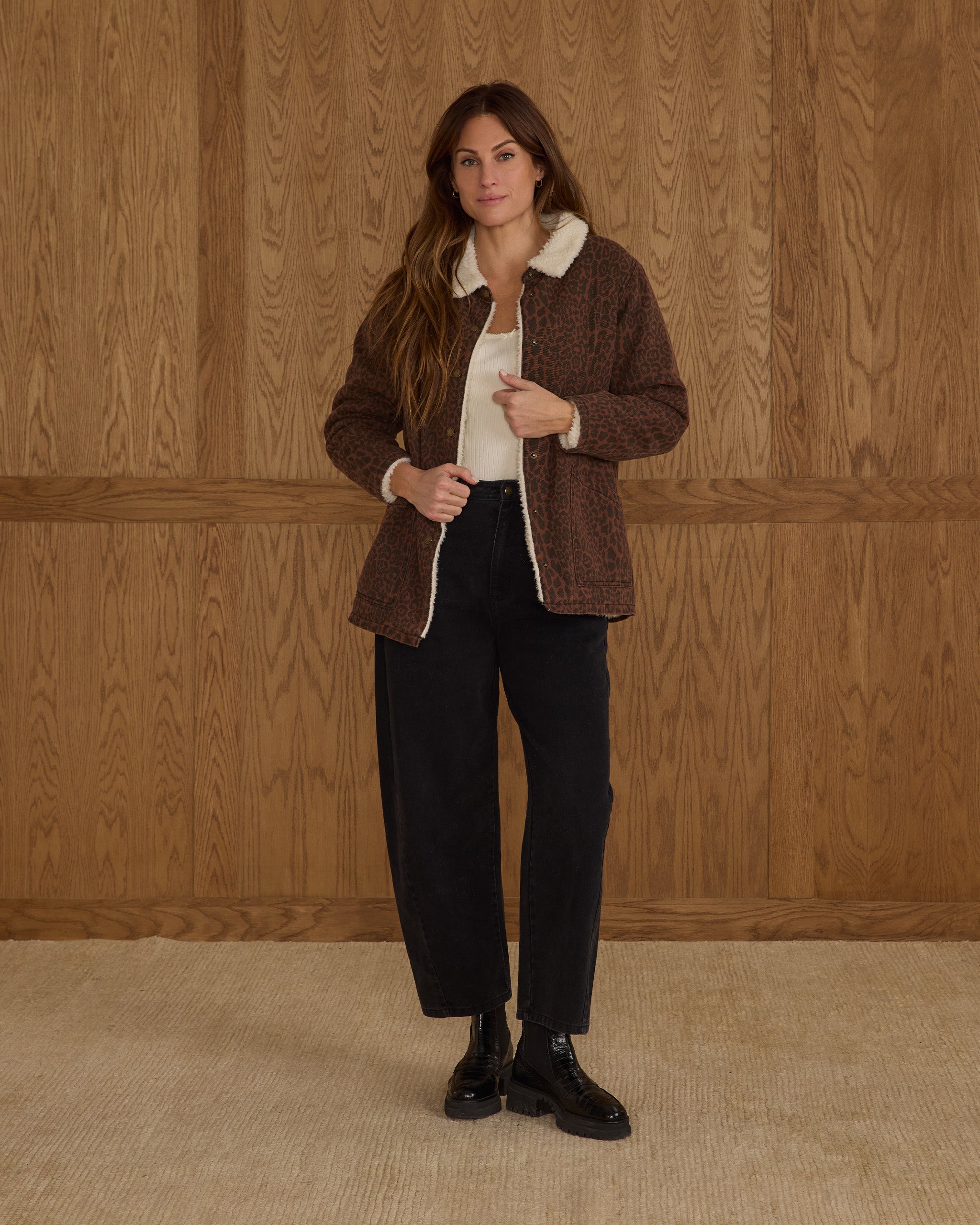 Long Chore Coat | Leopard – Rylee + Cru Canada