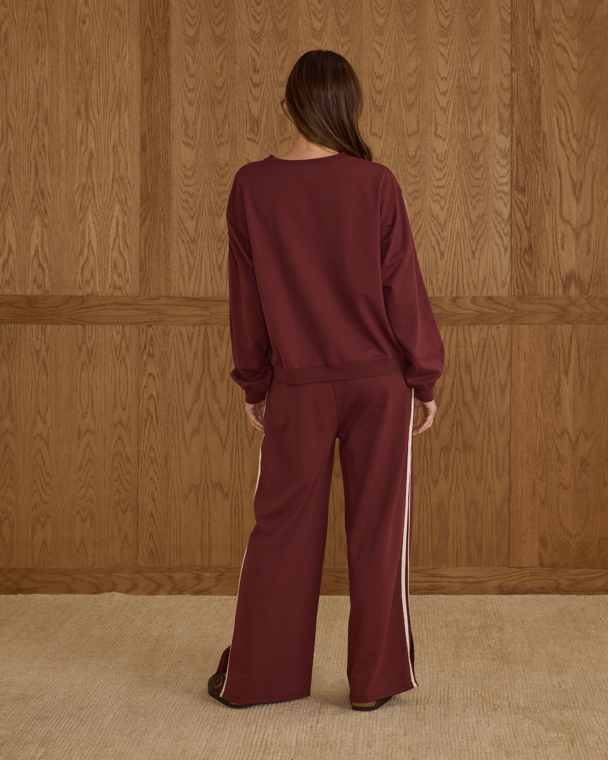 Sweat-shirt oversize | Bordeaux