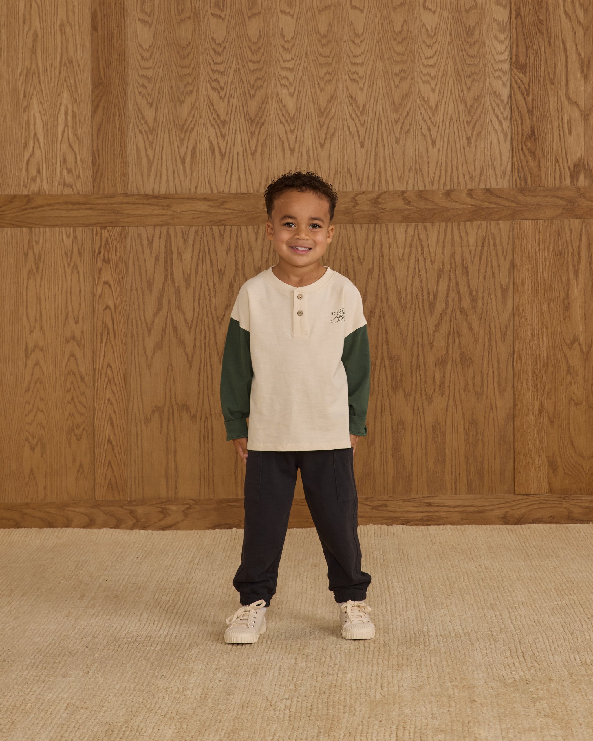 Relaxed Long Sleeve Henley || Chase Your Dreams - Rylee + Cru | Kids Clothes | Trendy Baby Clothes | Modern Infant Outfits |