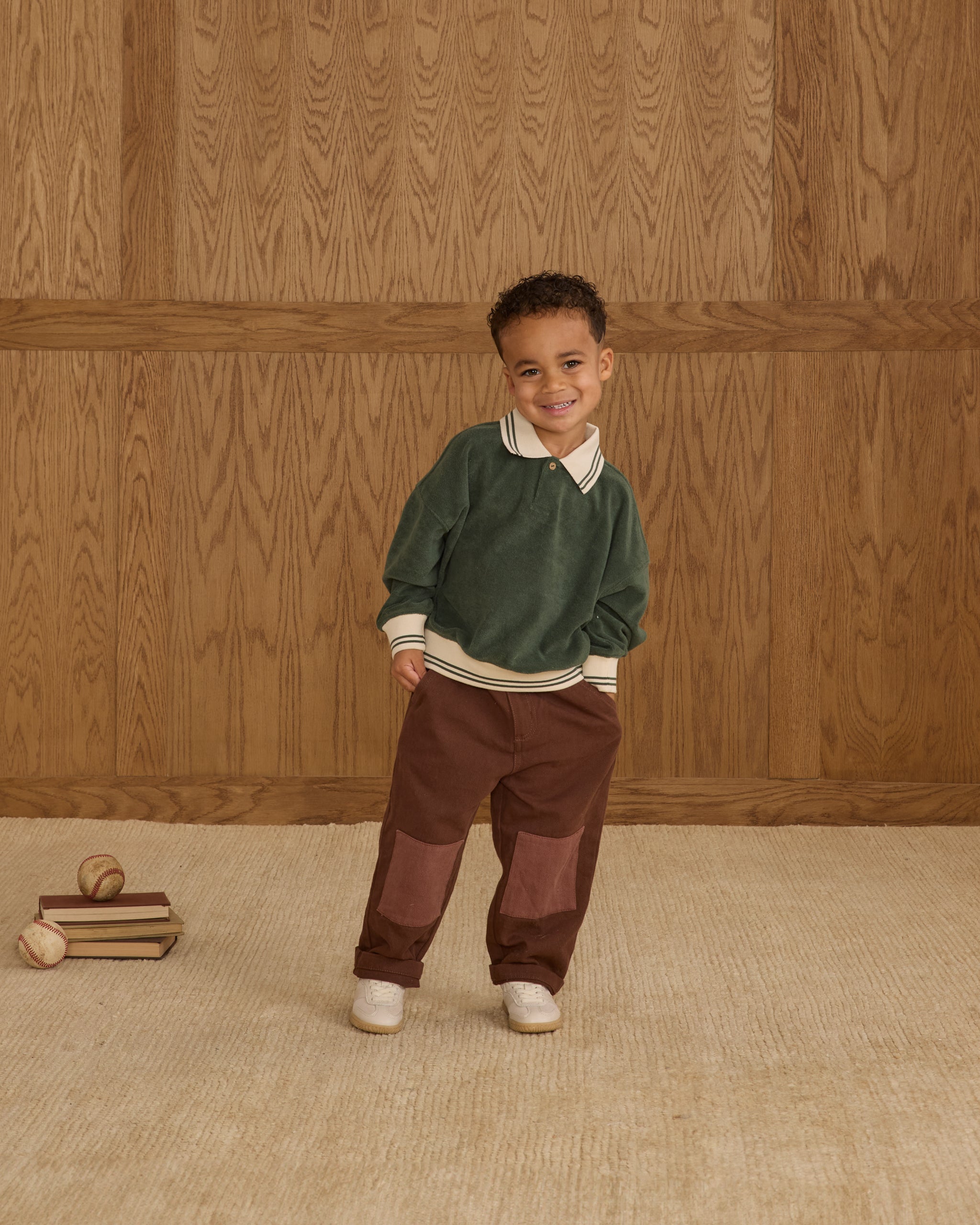 Baggy Pant || Brown - Rylee + Cru | Kids Clothes | Trendy Baby Clothes | Modern Infant Outfits |