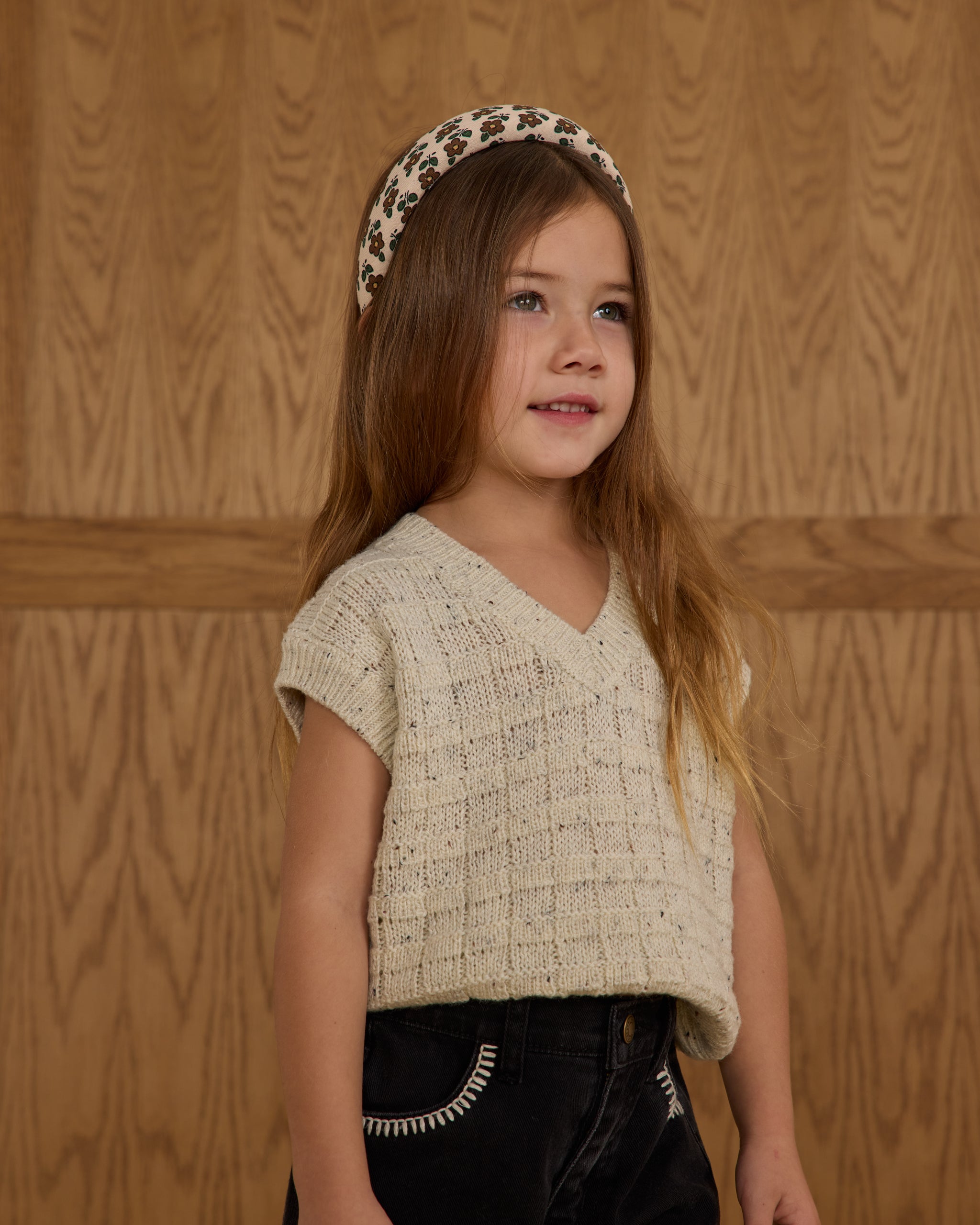 Sweater Vest || Oatmeal Speckle - Rylee + Cru | Kids Clothes | Trendy Baby Clothes | Modern Infant Outfits |