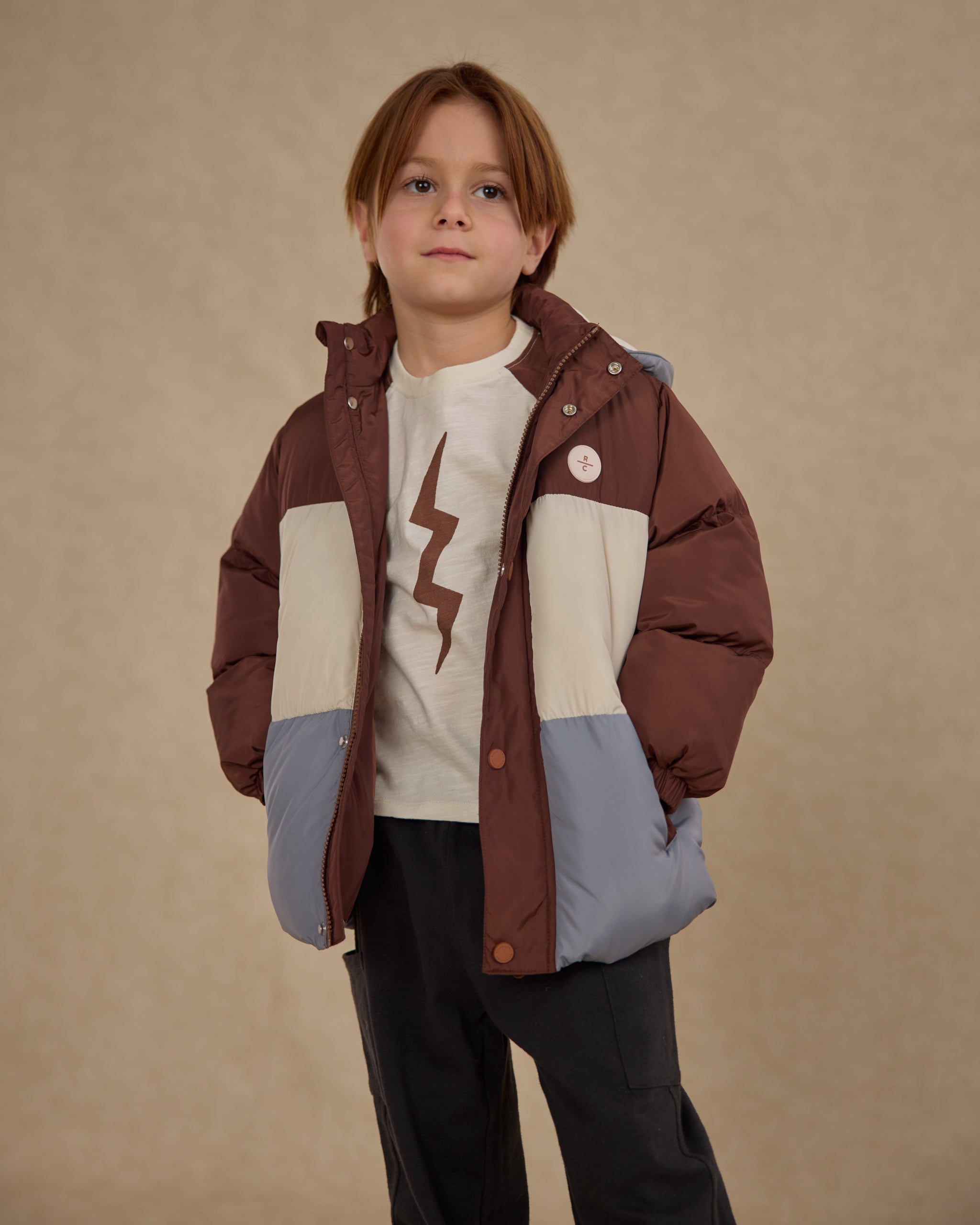 Ski Puffer Jacket || Brown - Rylee + Cru | Kids Clothes | Trendy Baby Clothes | Modern Infant Outfits |