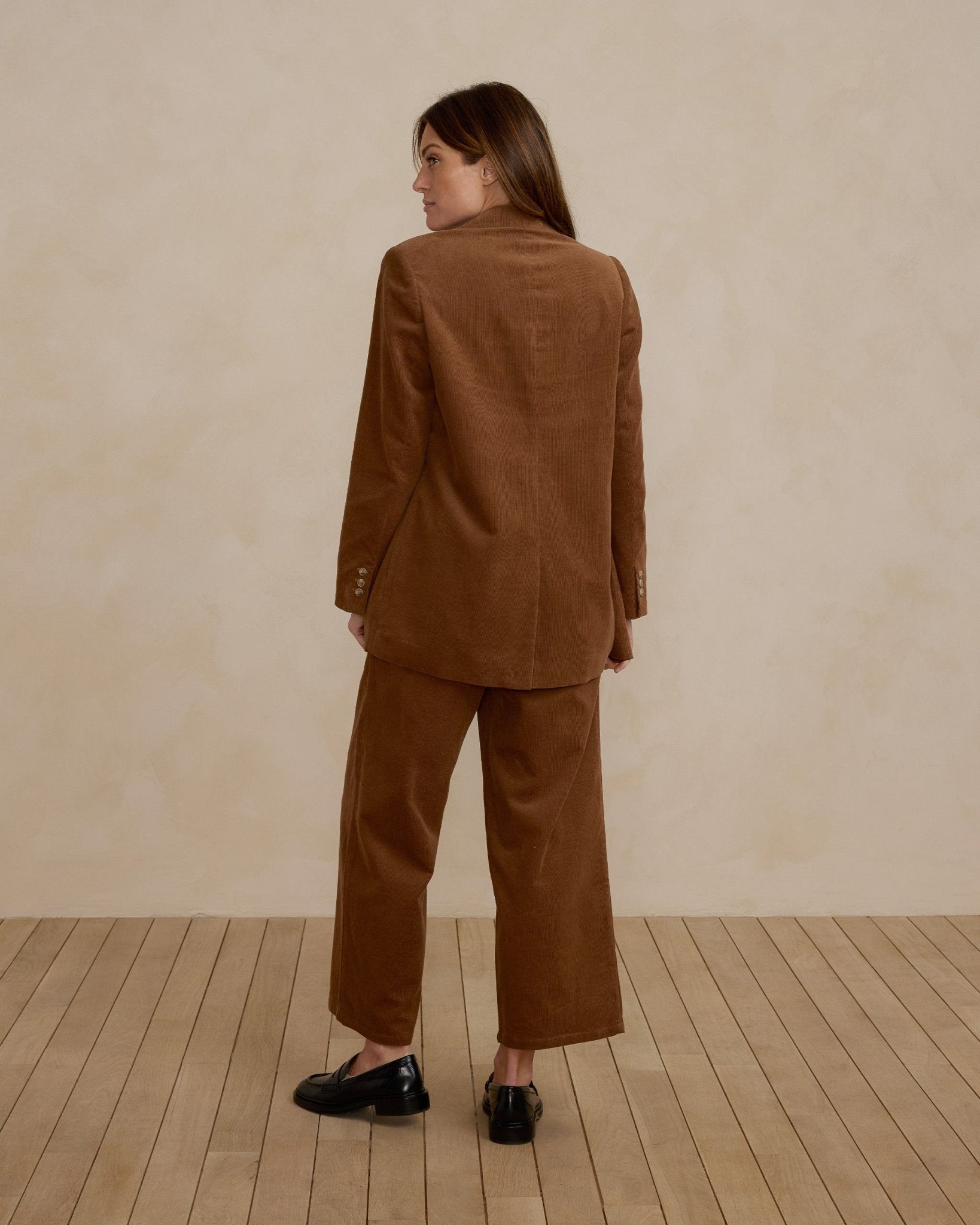 Brooklyn Trouser | Saddle - Rylee + Cru Canada