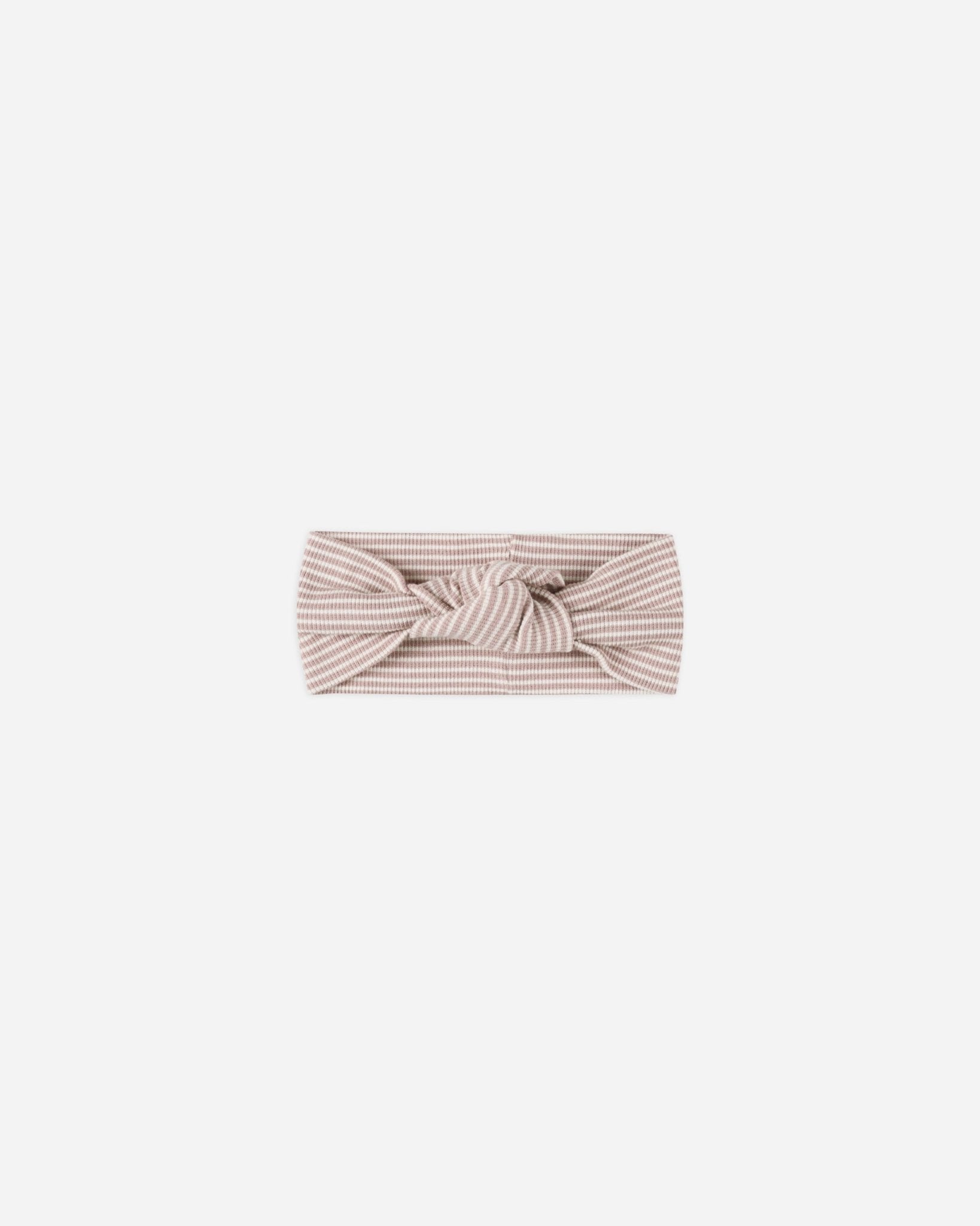 Knotted Headband || Mauve Stripe - Rylee + Cru Canada