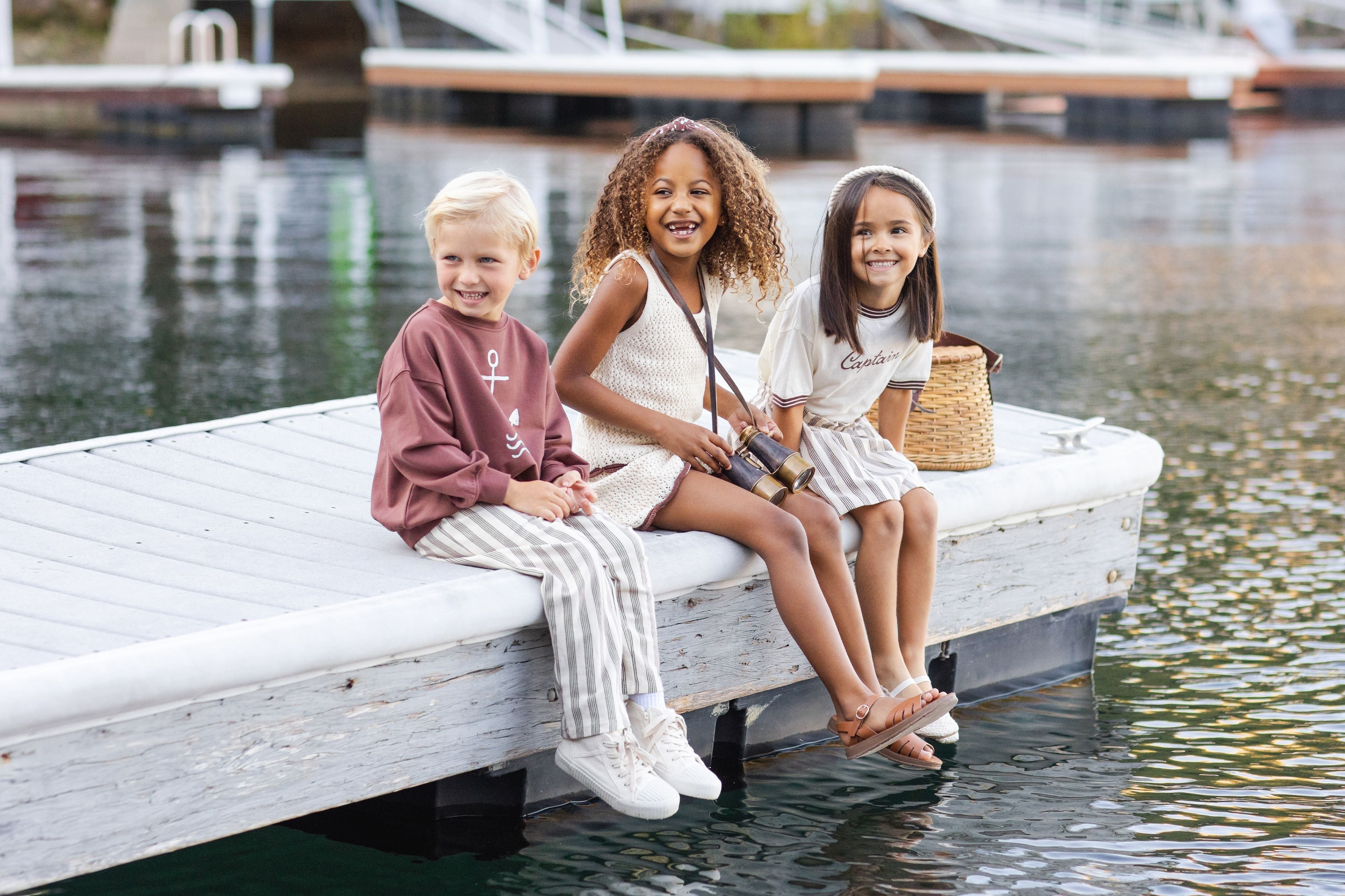 Mavrick Romper Marine Gingham – Rylee + Cru Canada