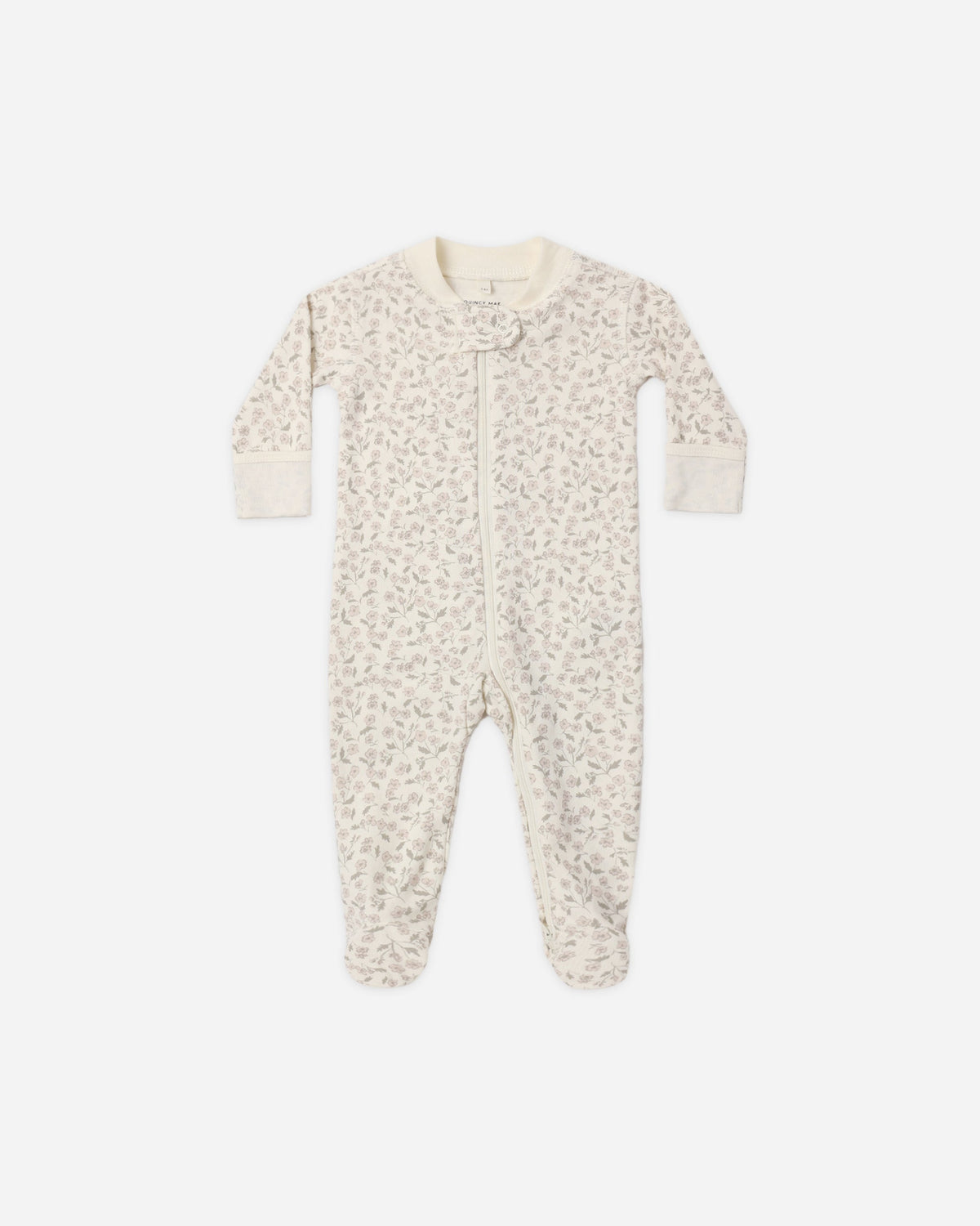 Zip Long Sleeve Sleeper Footie Floret - Rylee + Cru | Kids Clothes | Trendy Baby Clothes | Modern Infant Outfits |
