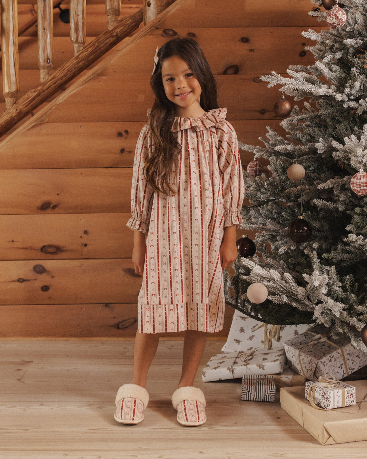 Girl's Nightgown Candy Cane Lane - Rylee + Cru | Kids Clothes | Trendy Baby Clothes | Modern Infant Outfits |