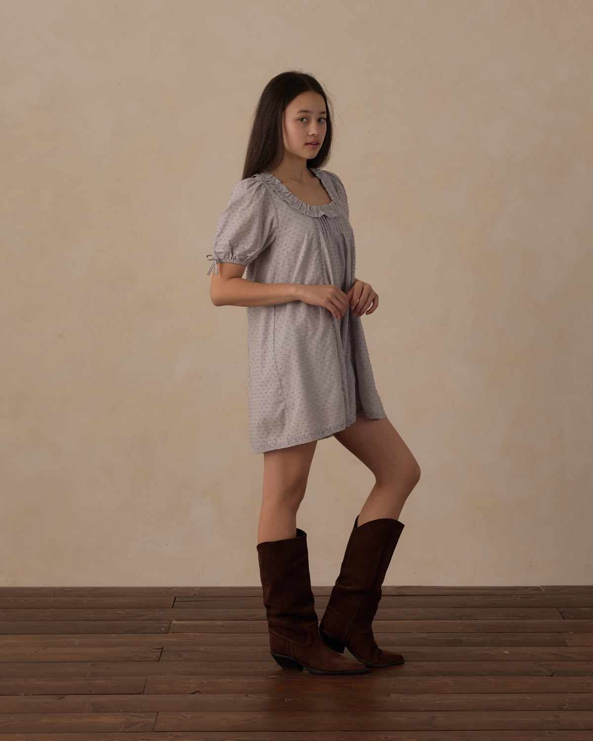 Teen Shiloh Dress Dusty Blue - Rylee + Cru | Kids Clothes | Trendy Baby Clothes | Modern Infant Outfits |
