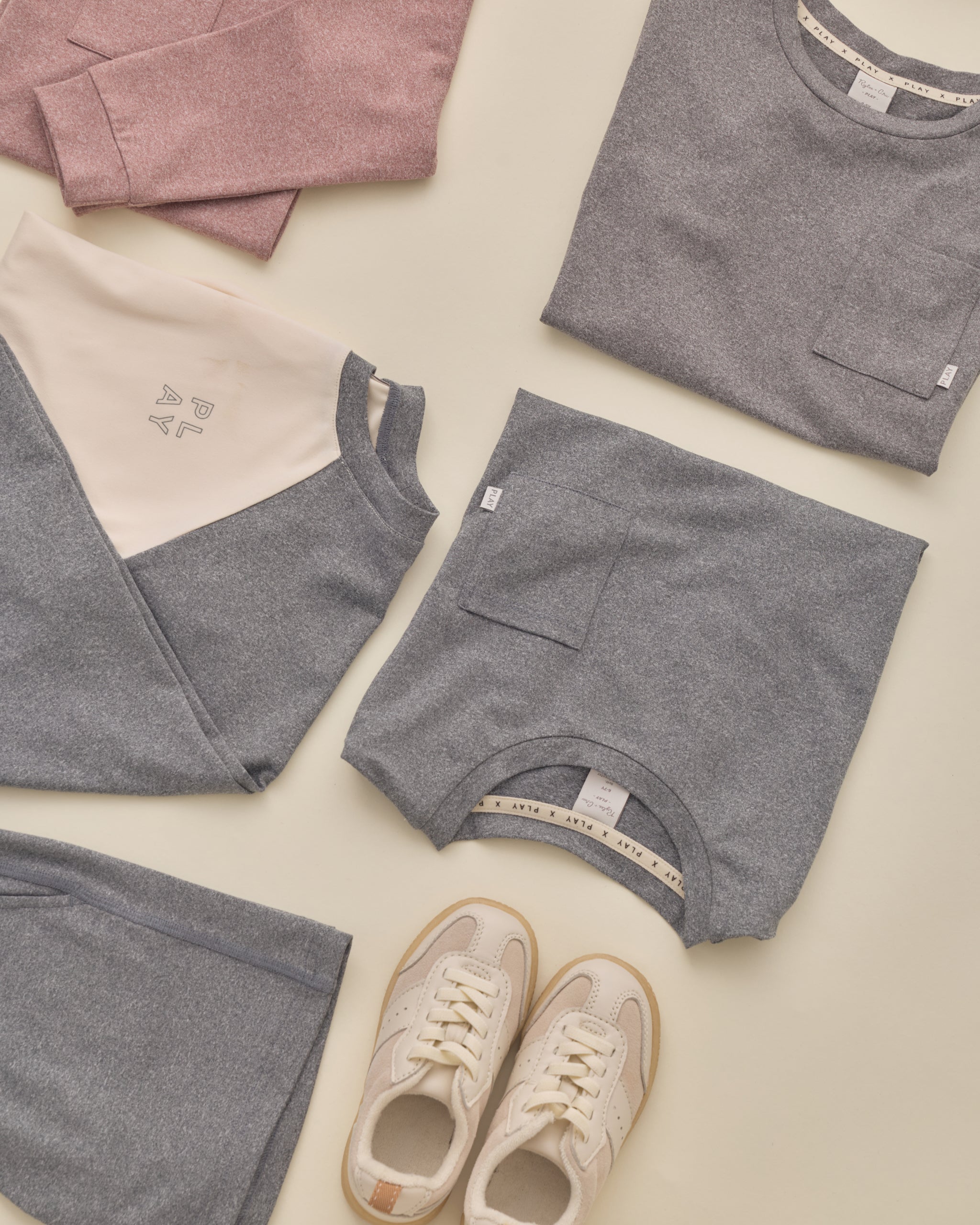 Cove Essential Pocket Tee Heathered Midnight - Rylee + Cru | Kids Clothes | Trendy Baby Clothes | Modern Infant Outfits |