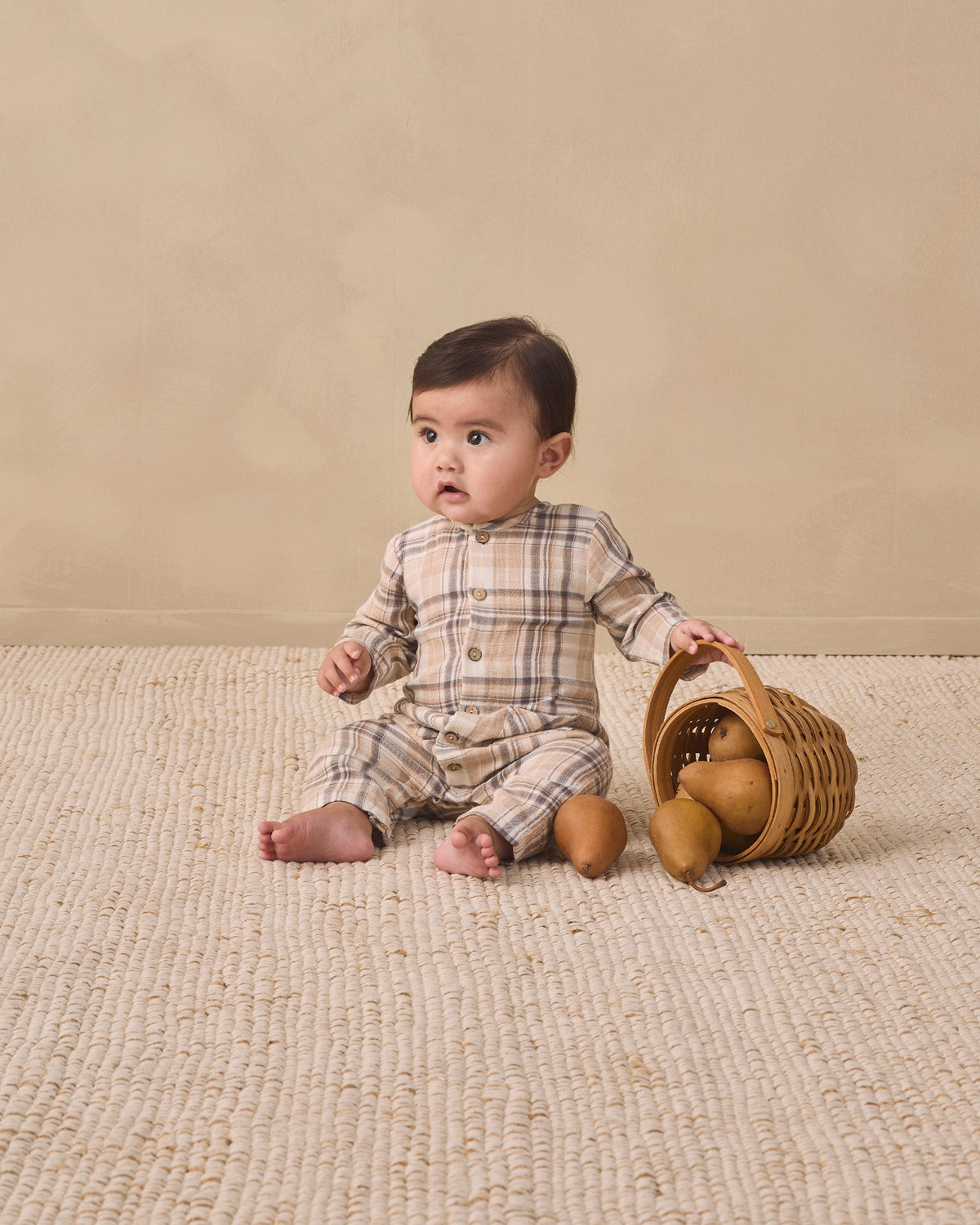 Pocketed Woven Jumpsuit Fall Plaid - Rylee + Cru | Kids Clothes | Trendy Baby Clothes | Modern Infant Outfits |