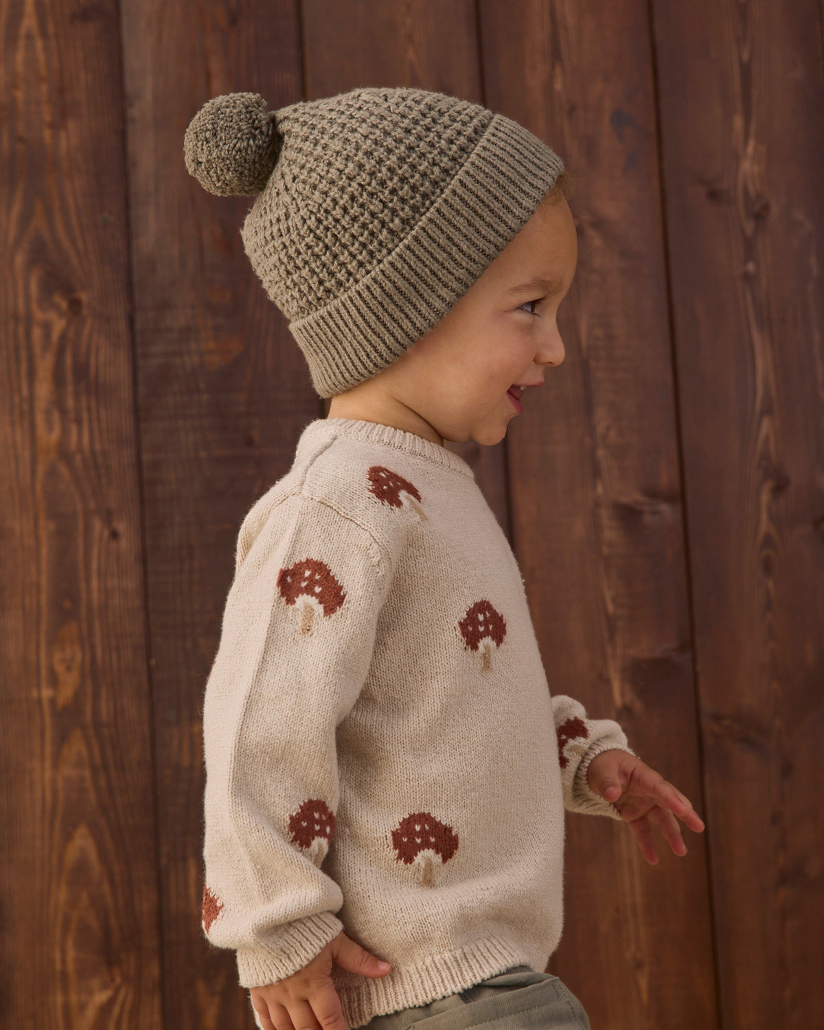 Rex Sweater Mushroom - Rylee + Cru | Kids Clothes | Trendy Baby Clothes | Modern Infant Outfits |