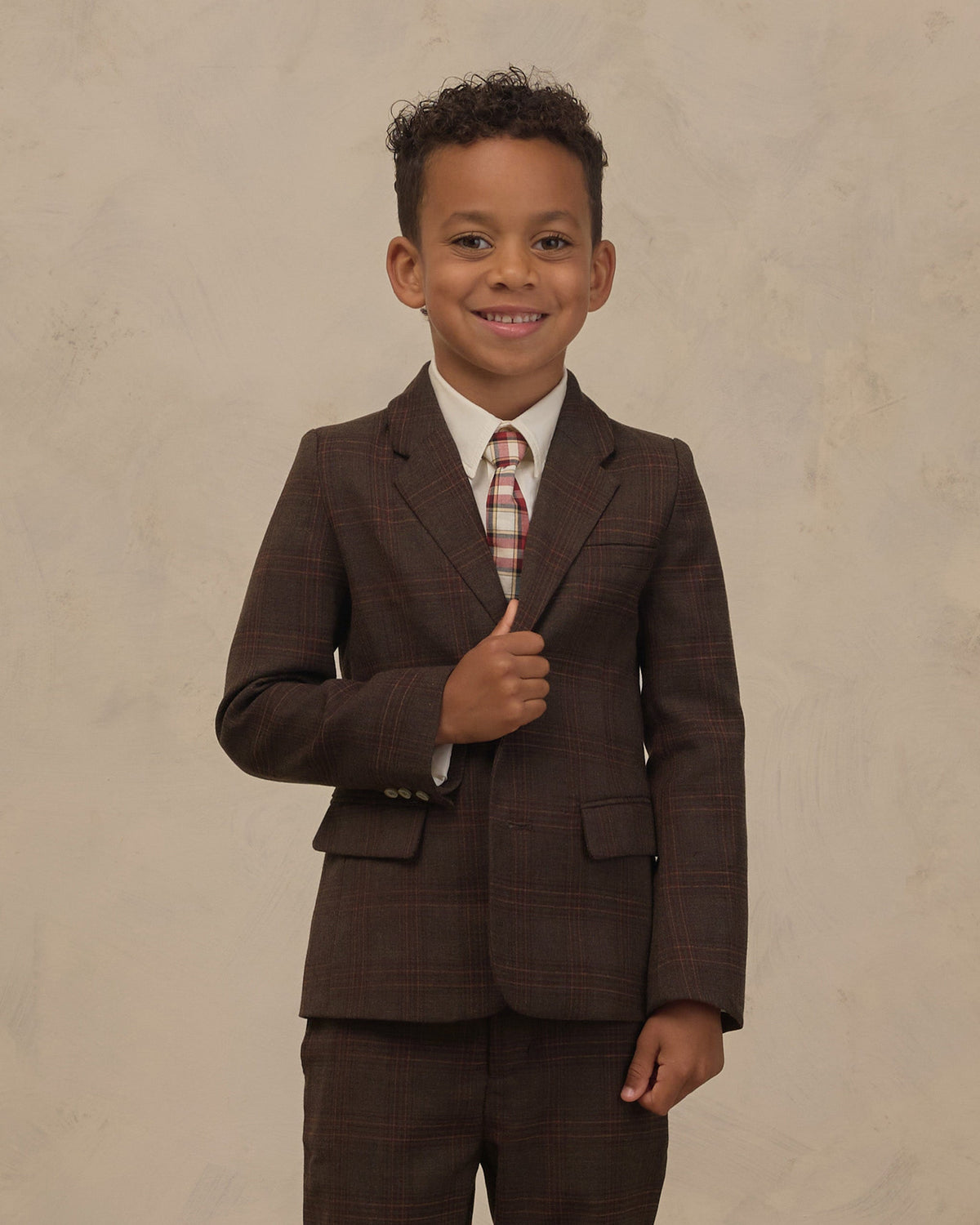 Blazer Sebastian à carreaux chinés