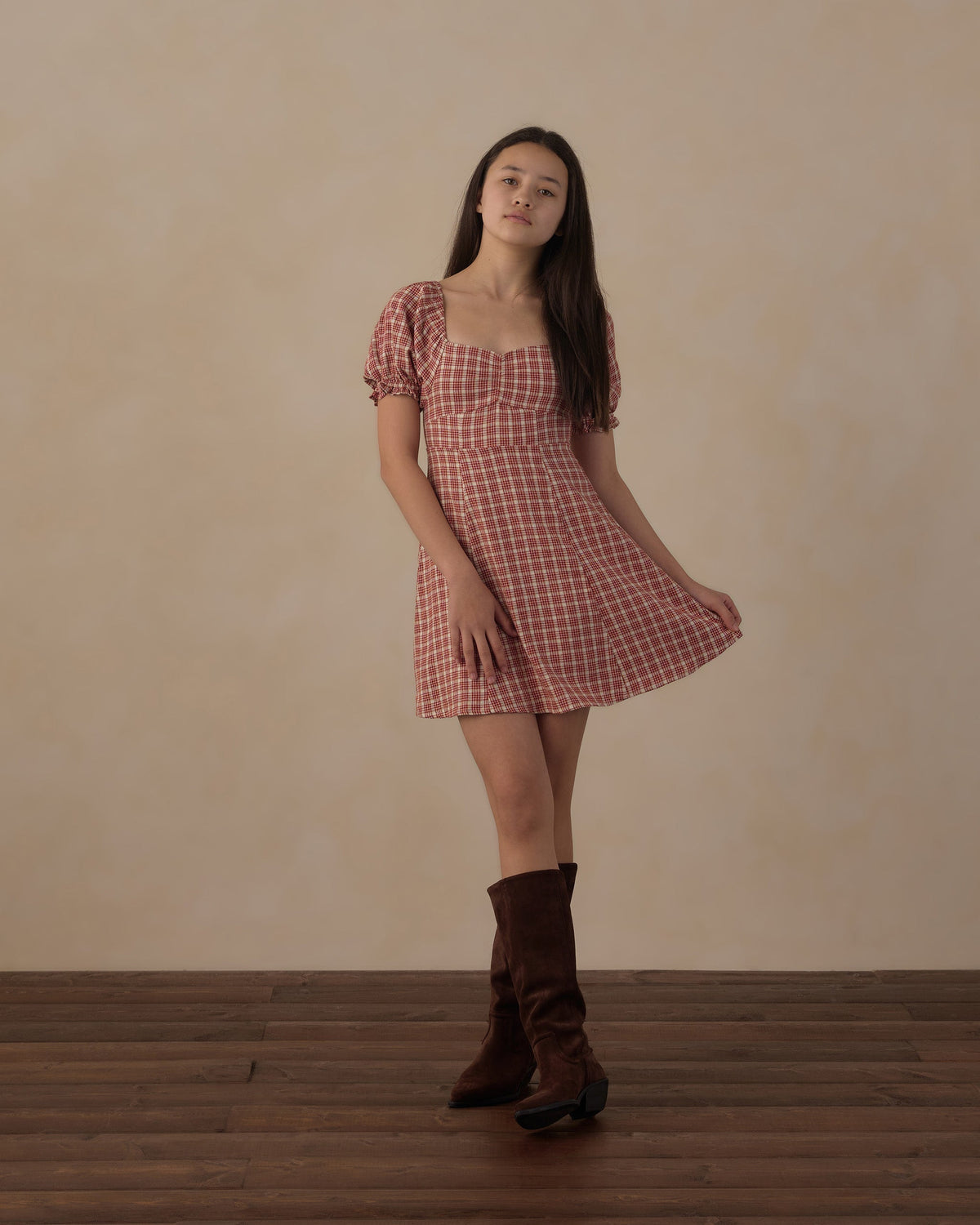 Teen Zoe Dress Vintage Plaid - Rylee + Cru | Kids Clothes | Trendy Baby Clothes | Modern Infant Outfits |