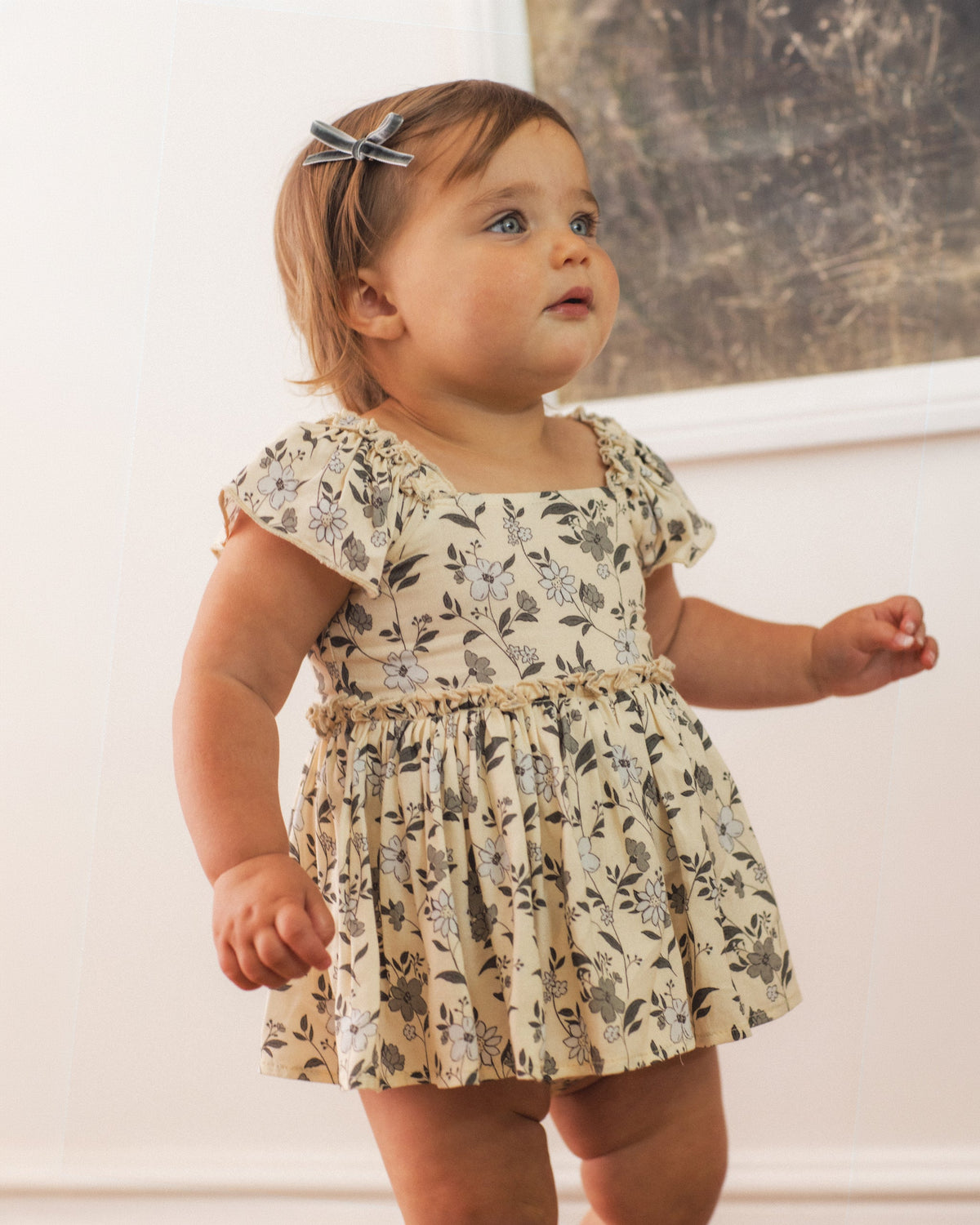 Margot Romper Green Magnolia - Rylee + Cru | Kids Clothes | Trendy Baby Clothes | Modern Infant Outfits |