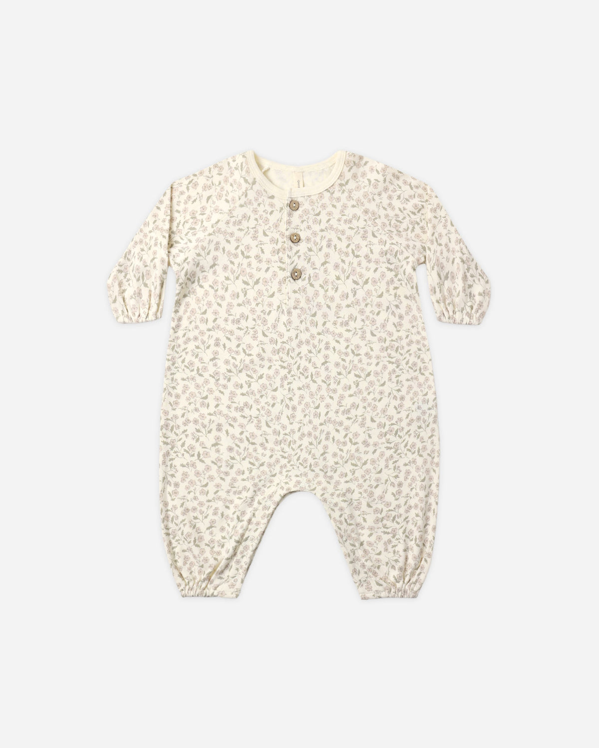 Henley Bubble Jumpsuit Floret - Rylee + Cru | Kids Clothes | Trendy Baby Clothes | Modern Infant Outfits |