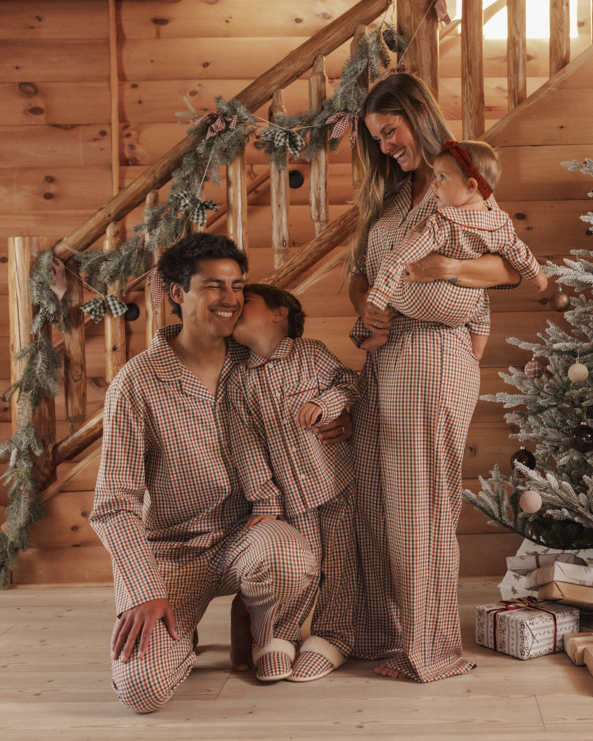 Men's Pajama Top Holiday Gingham - Rylee + Cru | Kids Clothes | Trendy Baby Clothes | Modern Infant Outfits |
