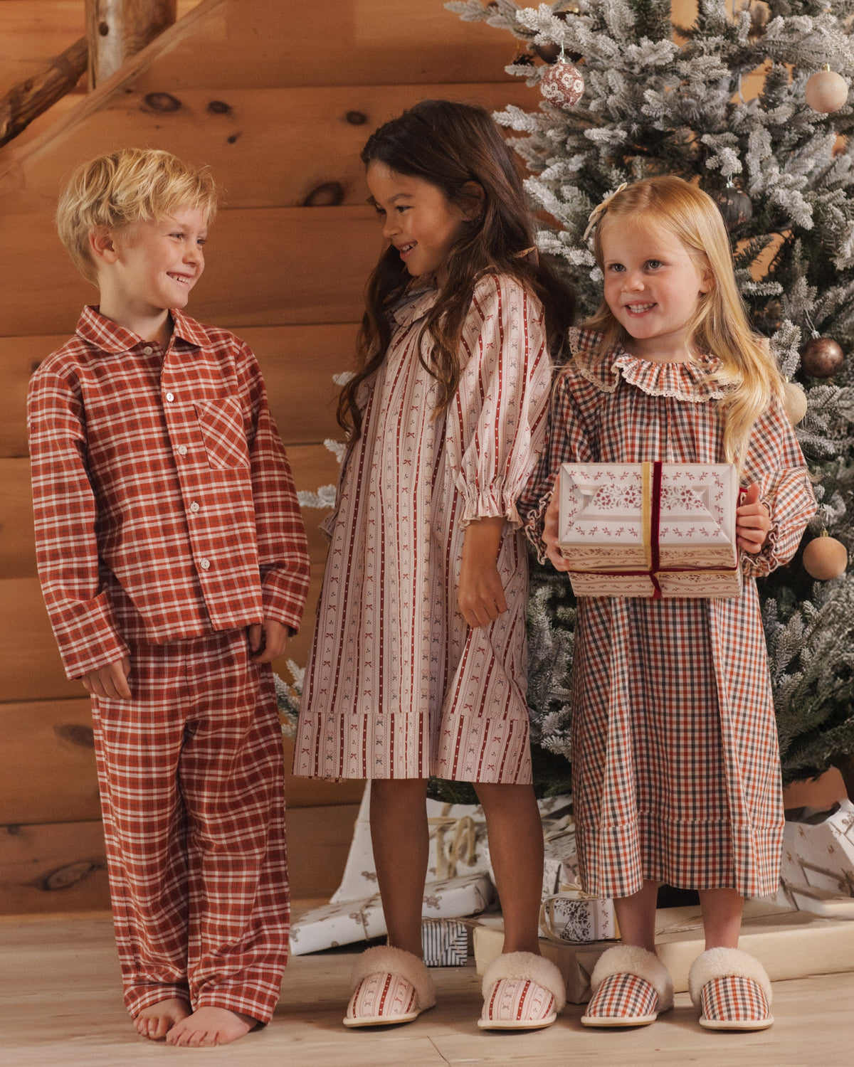 Girl's Nightgown Candy Cane Lane - Rylee + Cru | Kids Clothes | Trendy Baby Clothes | Modern Infant Outfits |