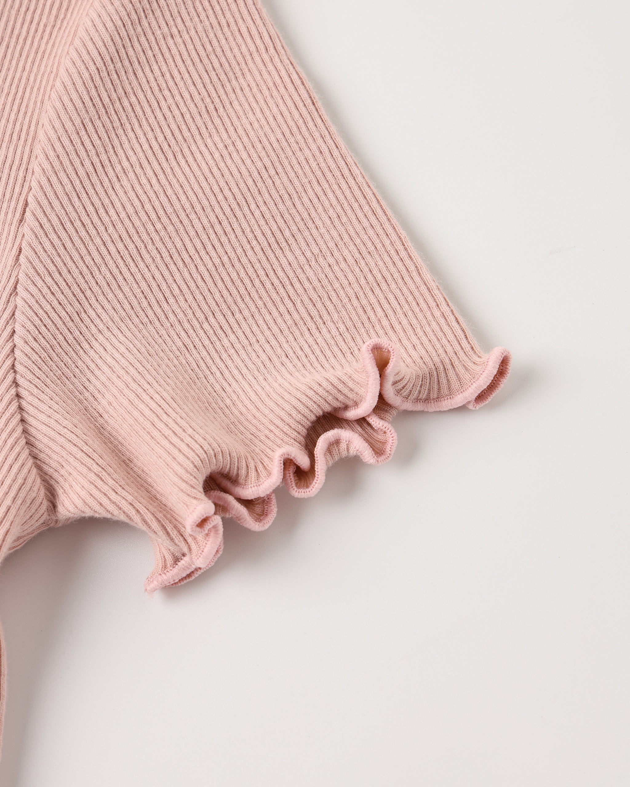 Ribbed Basic Tee Blush - Rylee + Cru | Kids Clothes | Trendy Baby Clothes | Modern Infant Outfits |