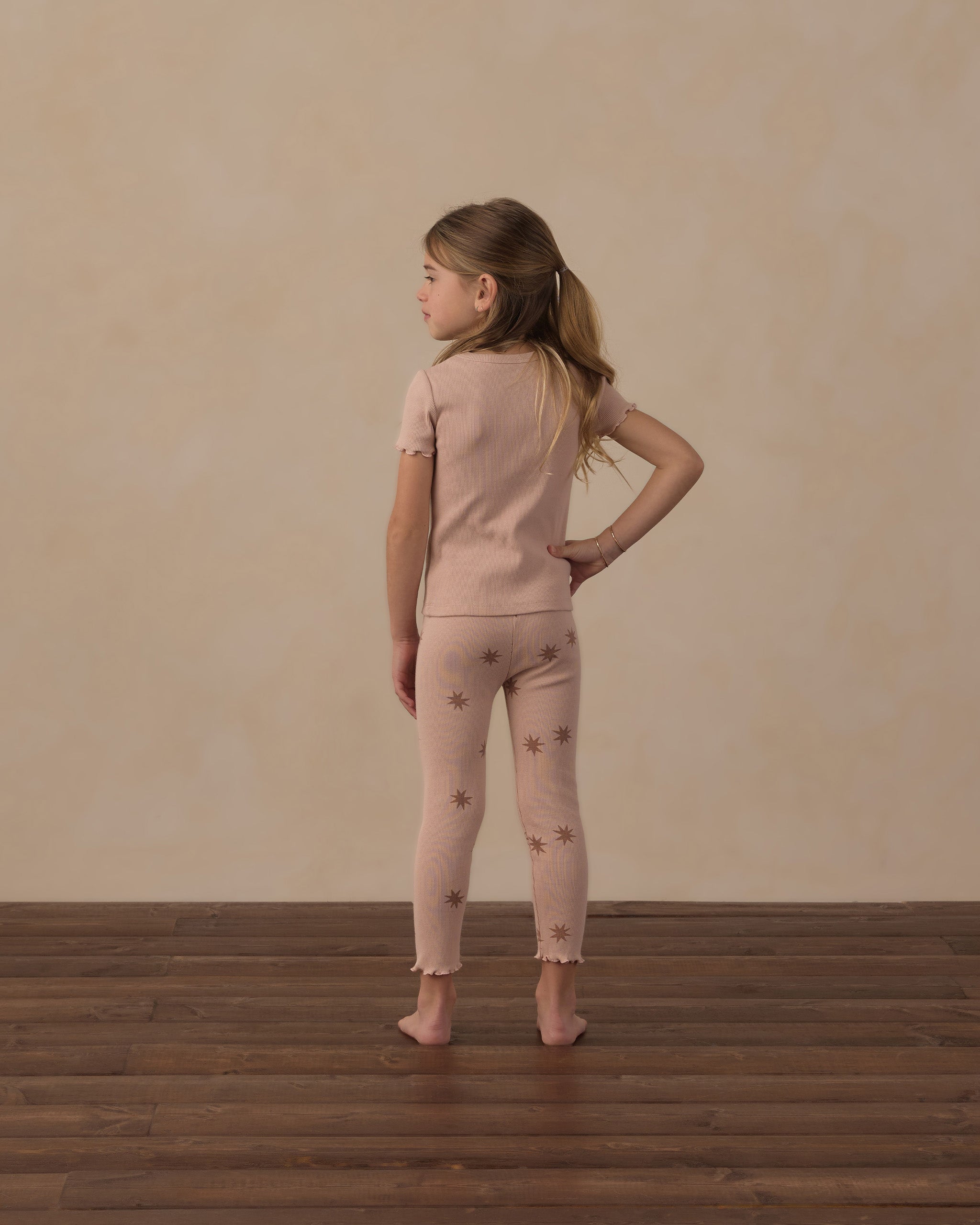 Ribbed Basic Tee Blush - Rylee + Cru | Kids Clothes | Trendy Baby Clothes | Modern Infant Outfits |