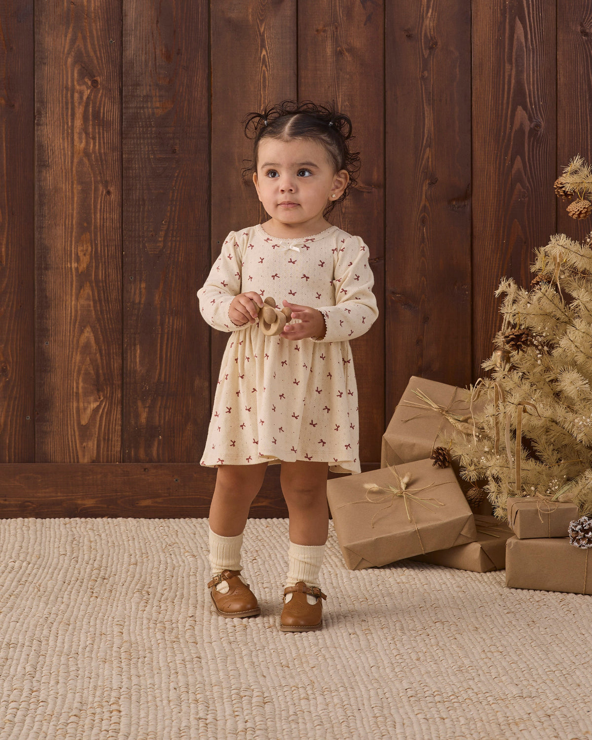 Alda Dress Red Bows - Rylee + Cru | Kids Clothes | Trendy Baby Clothes | Modern Infant Outfits |