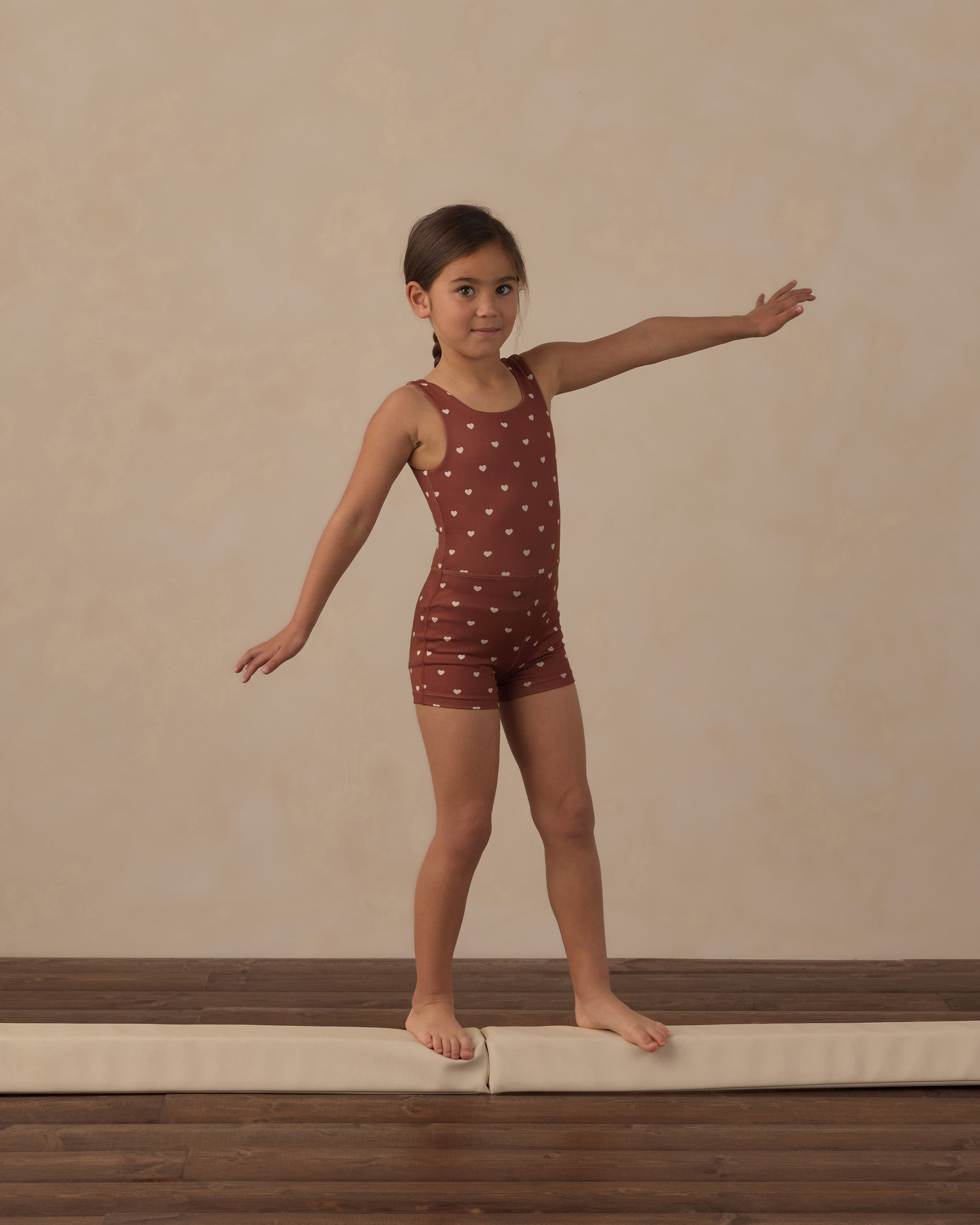 Malibu Bodysuit Brick Hearts - Rylee + Cru | Kids Clothes | Trendy Baby Clothes | Modern Infant Outfits |