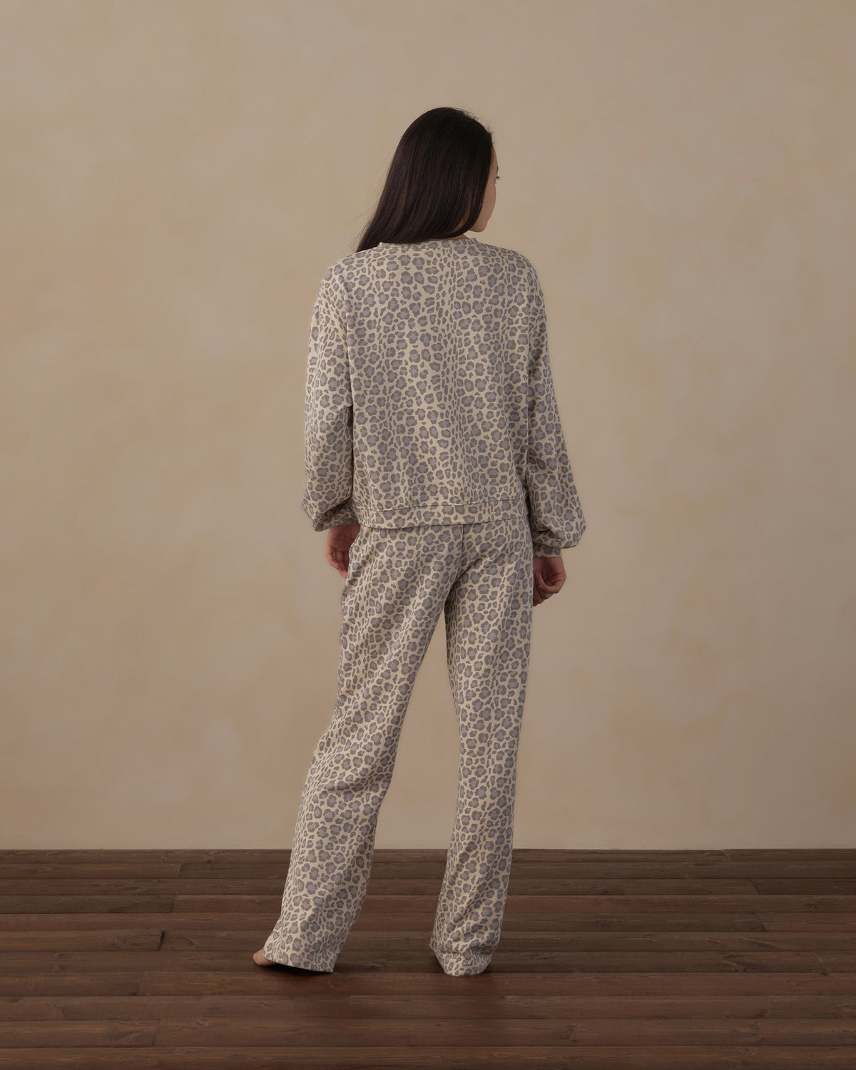 Teen Sweatpant Blue Leopard - Rylee + Cru | Kids Clothes | Trendy Baby Clothes | Modern Infant Outfits |