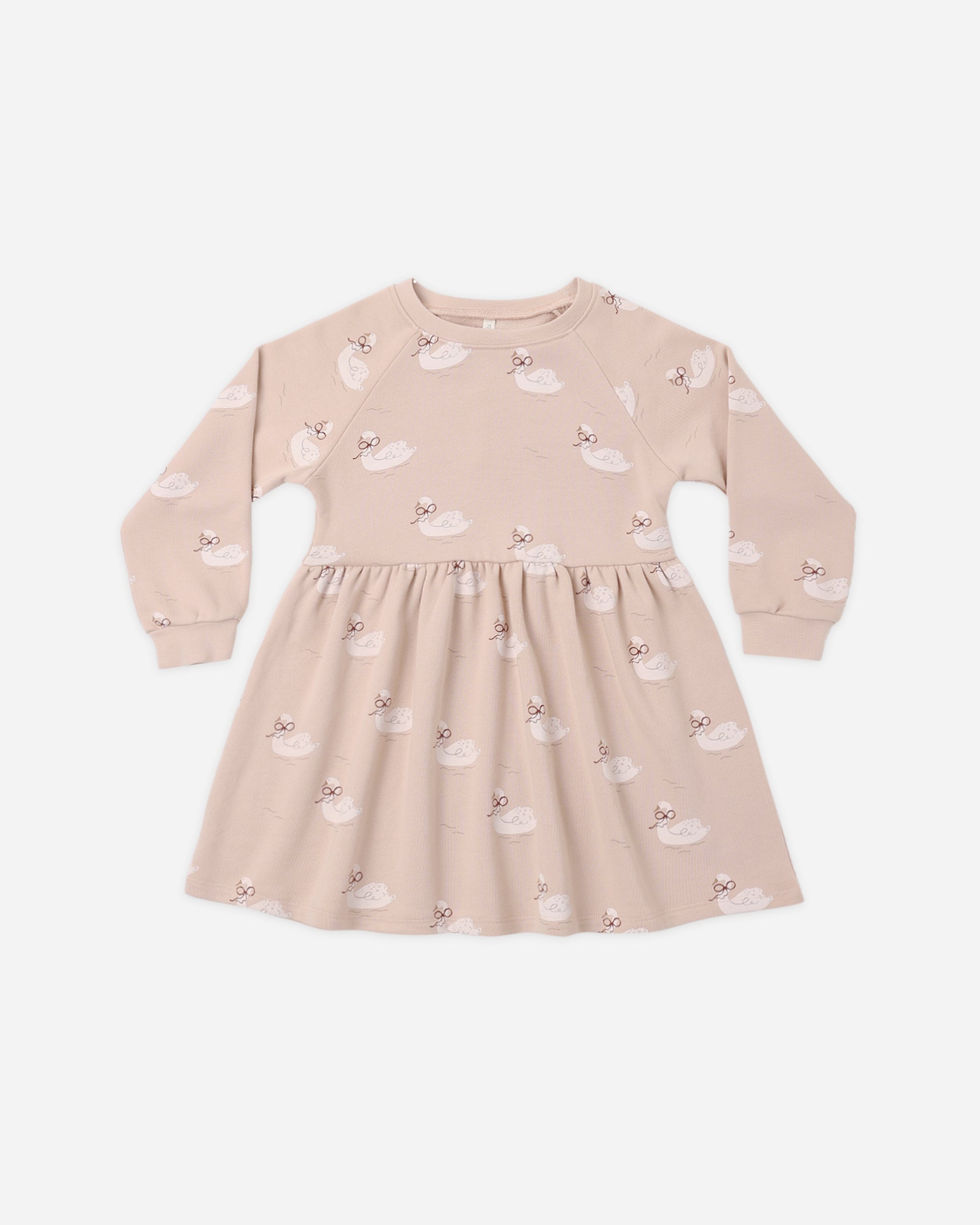Raglan Dress Swans - Rylee + Cru | Kids Clothes | Trendy Baby Clothes | Modern Infant Outfits |