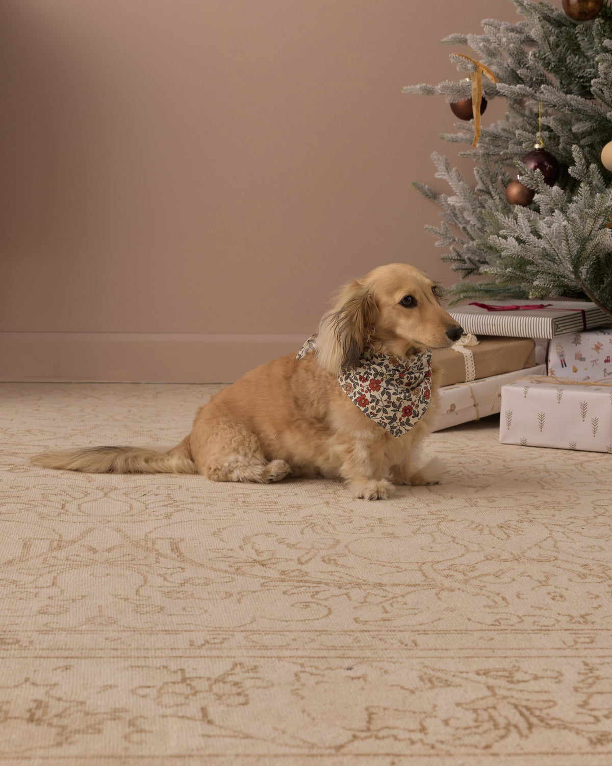 Dog Bandana Holiday Floral - Rylee + Cru | Kids Clothes | Trendy Baby Clothes | Modern Infant Outfits |