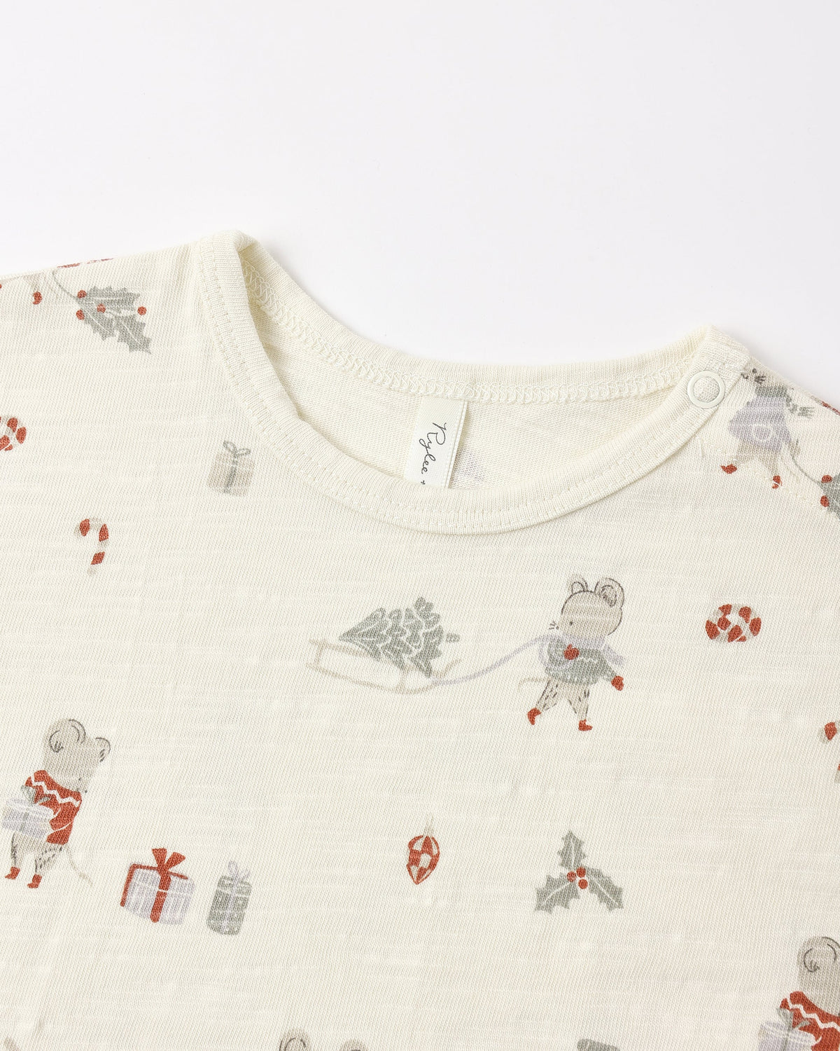 Long Sleeve Tee + Pant Set Holiday Mouse - Rylee + Cru | Kids Clothes | Trendy Baby Clothes | Modern Infant Outfits |