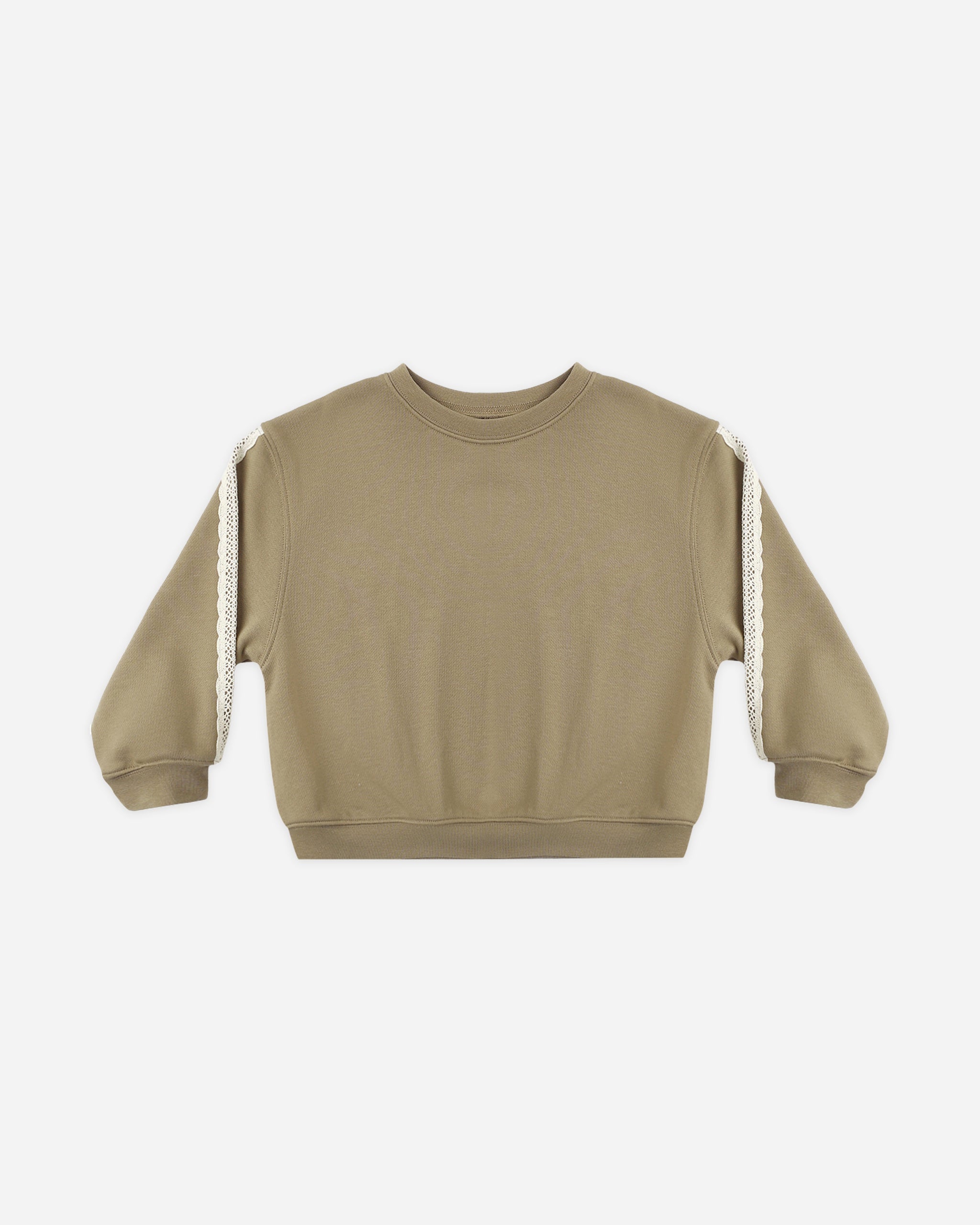 Oversized Sweatshirt Olive - Rylee + Cru | Kids Clothes | Trendy Baby Clothes | Modern Infant Outfits |