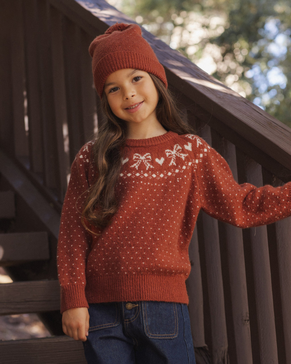 Fair Isle Sweater Ruby - Rylee + Cru | Kids Clothes | Trendy Baby Clothes | Modern Infant Outfits |