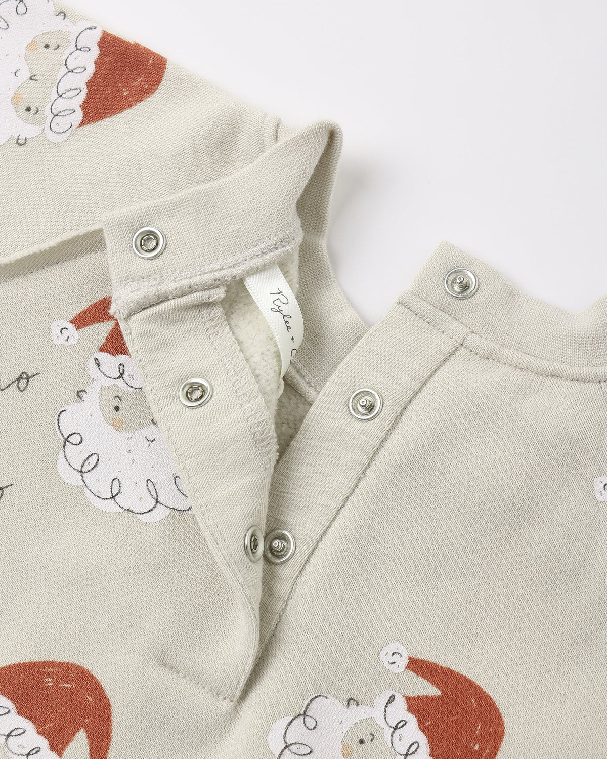 Raglan Jumpsuit Santa - Rylee + Cru | Kids Clothes | Trendy Baby Clothes | Modern Infant Outfits |