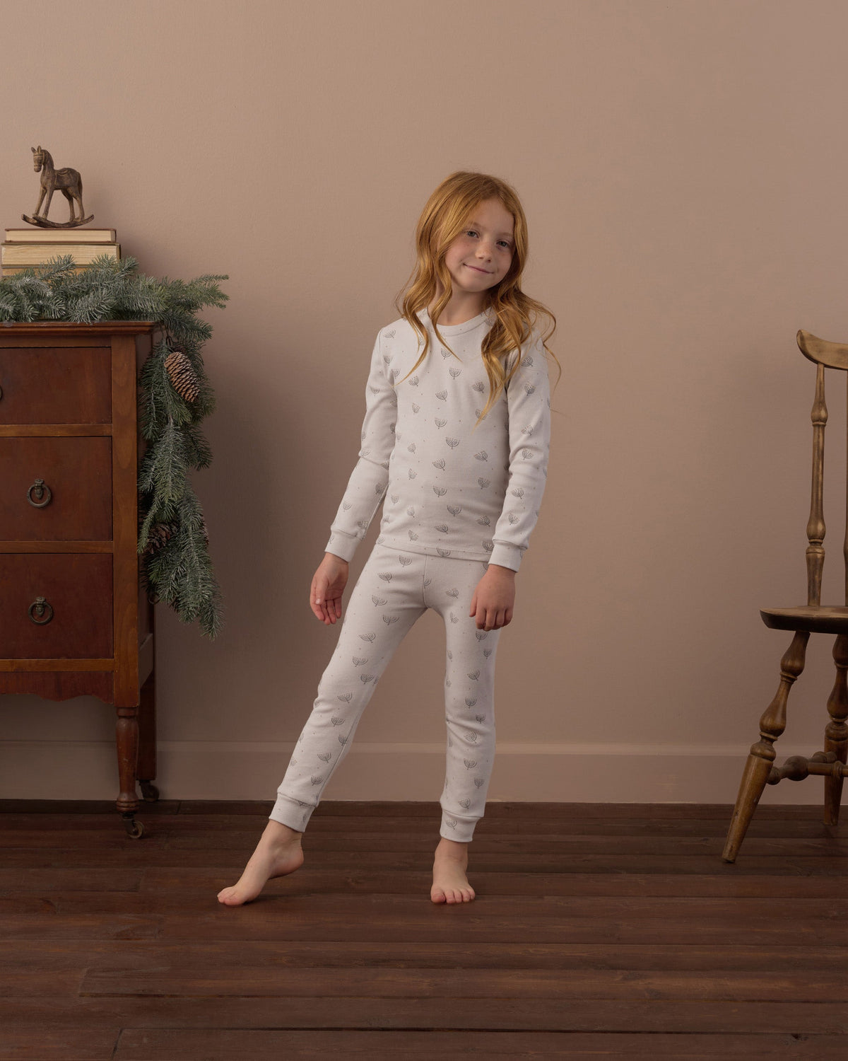 Organic Long Sleeve Pajama Set Hanukkah - Rylee + Cru | Kids Clothes | Trendy Baby Clothes | Modern Infant Outfits |