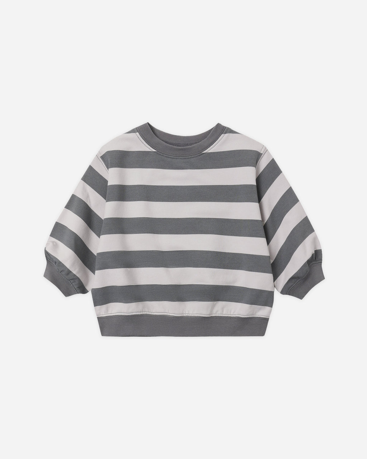 Oversized Crew Sweatshirt Midnight Stripe - Rylee + Cru | Kids Clothes | Trendy Baby Clothes | Modern Infant Outfits |