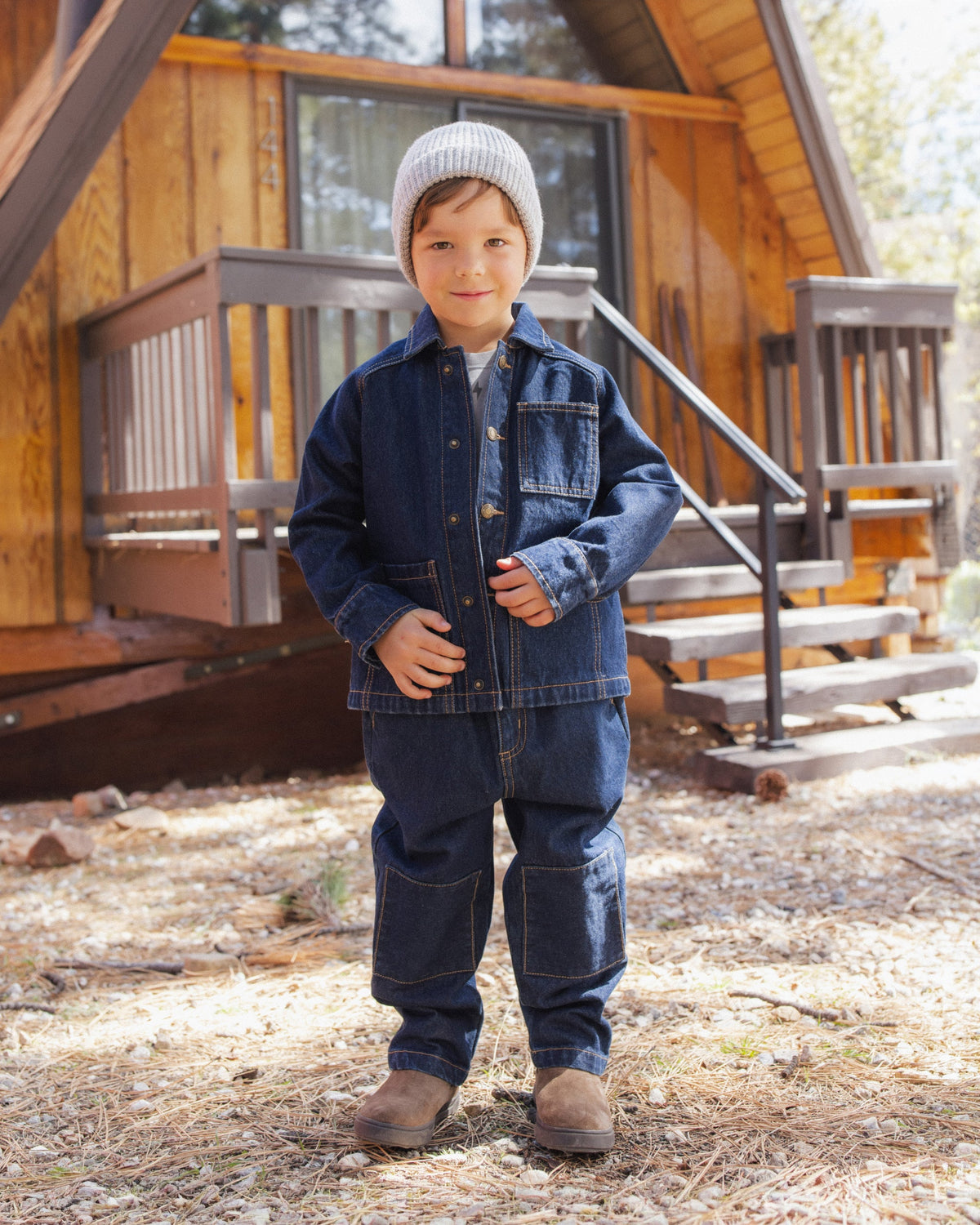 North Jacket Dark Indigo - Rylee + Cru | Kids Clothes | Trendy Baby Clothes | Modern Infant Outfits |