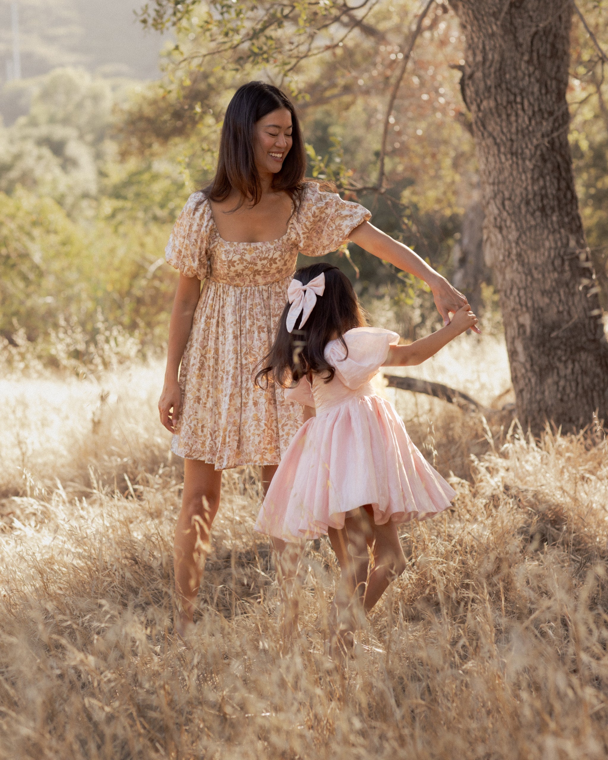 Everly Bow Rose Shimmer - Rylee + Cru | Kids Clothes | Trendy Baby Clothes | Modern Infant Outfits |
